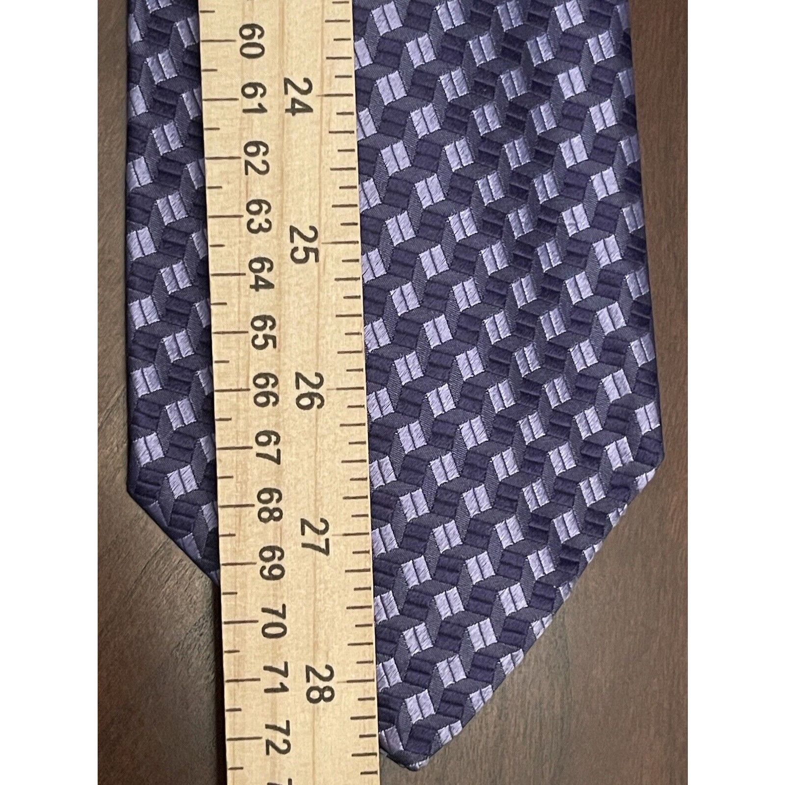 Geoffrey Beene Geoffrey Beene Blue 100% Silk Men’s Neck Tie Made In Italy Size ONE SIZE - 5 Thumbnail