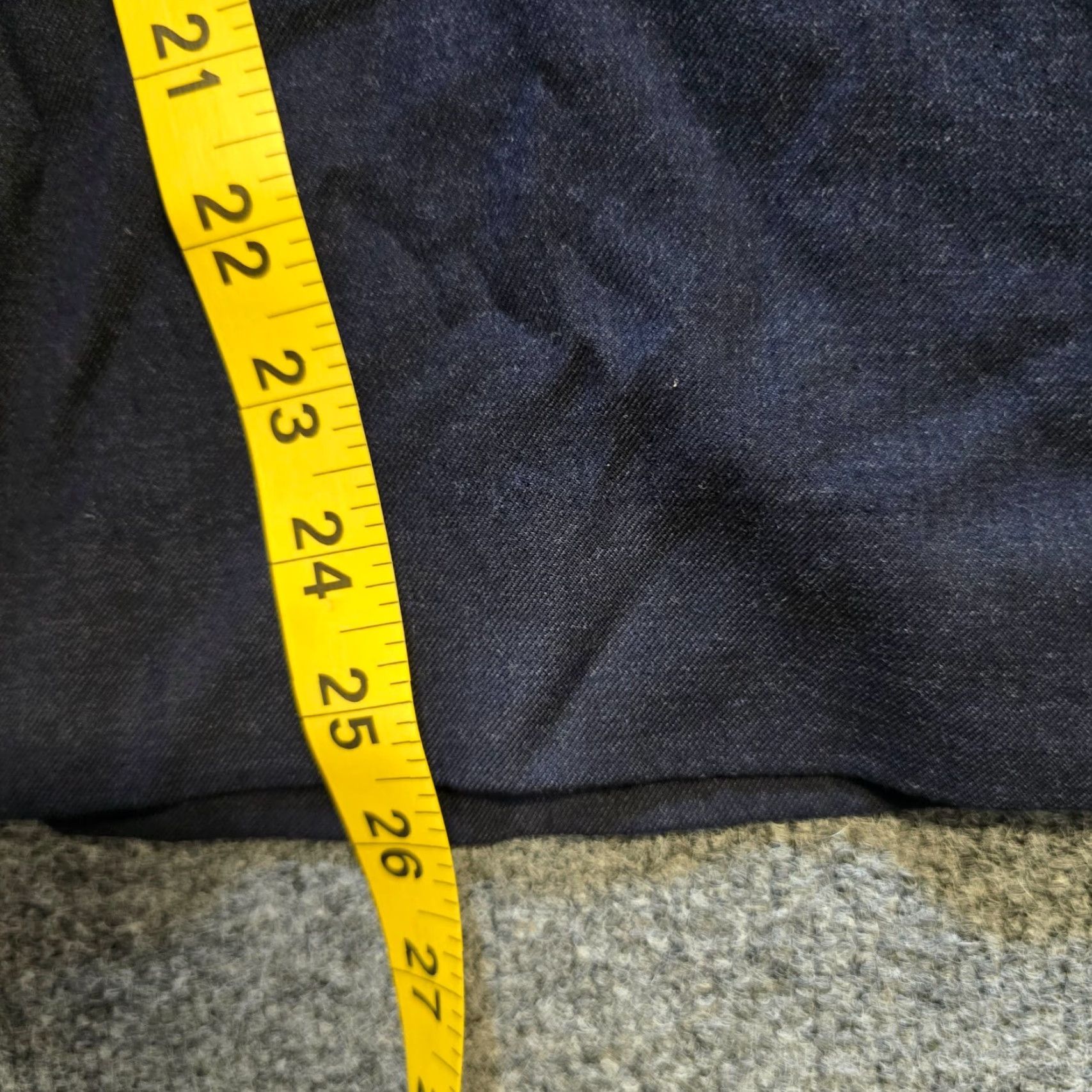 Vintage St John Pants Womens Size 10 Petite Blue Twill Bootcut Flat Front Casual Dress Pants Capsule Casual Size 32" / US 10 / IT 46 - 7 Thumbnail