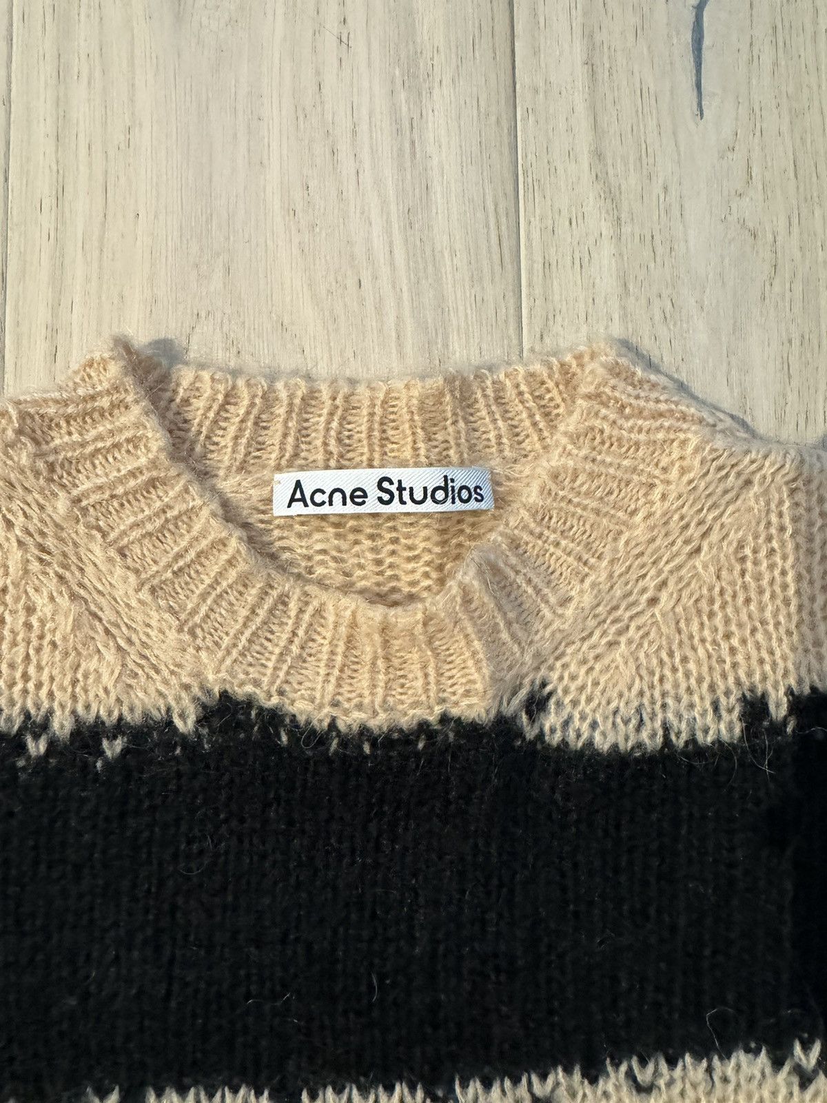 Acne Studios Acne Studios Mohair Distressed Stripped Sweater Size US XXS / EU 40 - 4 Thumbnail