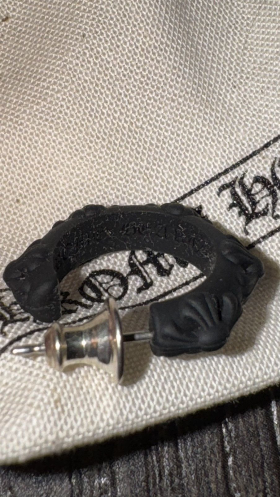 Chrome Hearts Chrome Hearts Silicon Earring Black Size ONE SIZE - 4 Thumbnail