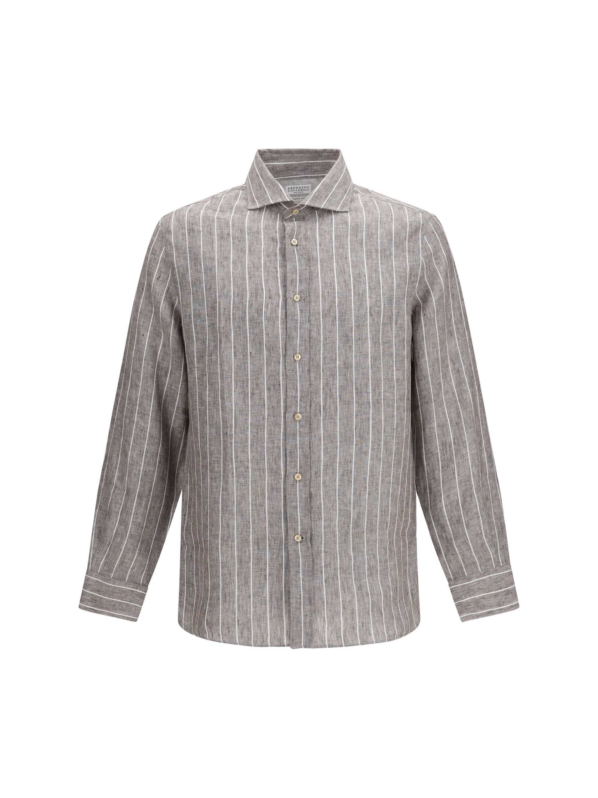 Brunello Cucinelli Linen Shirt Size US S / EU 44-46 / 1 - 1 Thumbnail