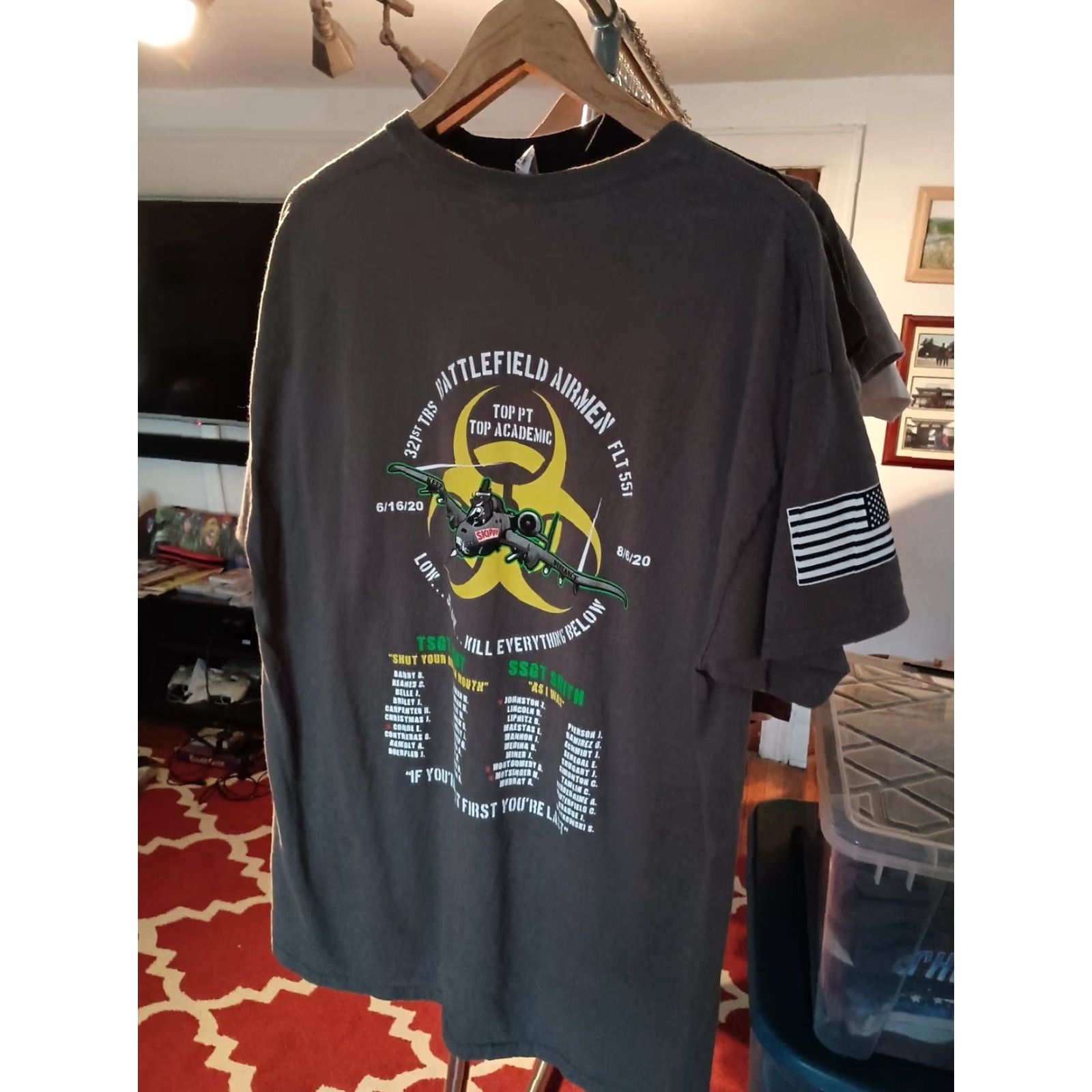Gildan VINTAGE Official Basic Military Training T-shirt Men XL Green Gildan Military 321st 2020 Size US XL / EU 56 / 4 - 4 Thumbnail