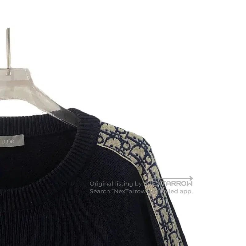 Dior Dior Navy Cotton Pullover Sweater for Men . Size US L / EU 52-54 / 3 - 4 Thumbnail