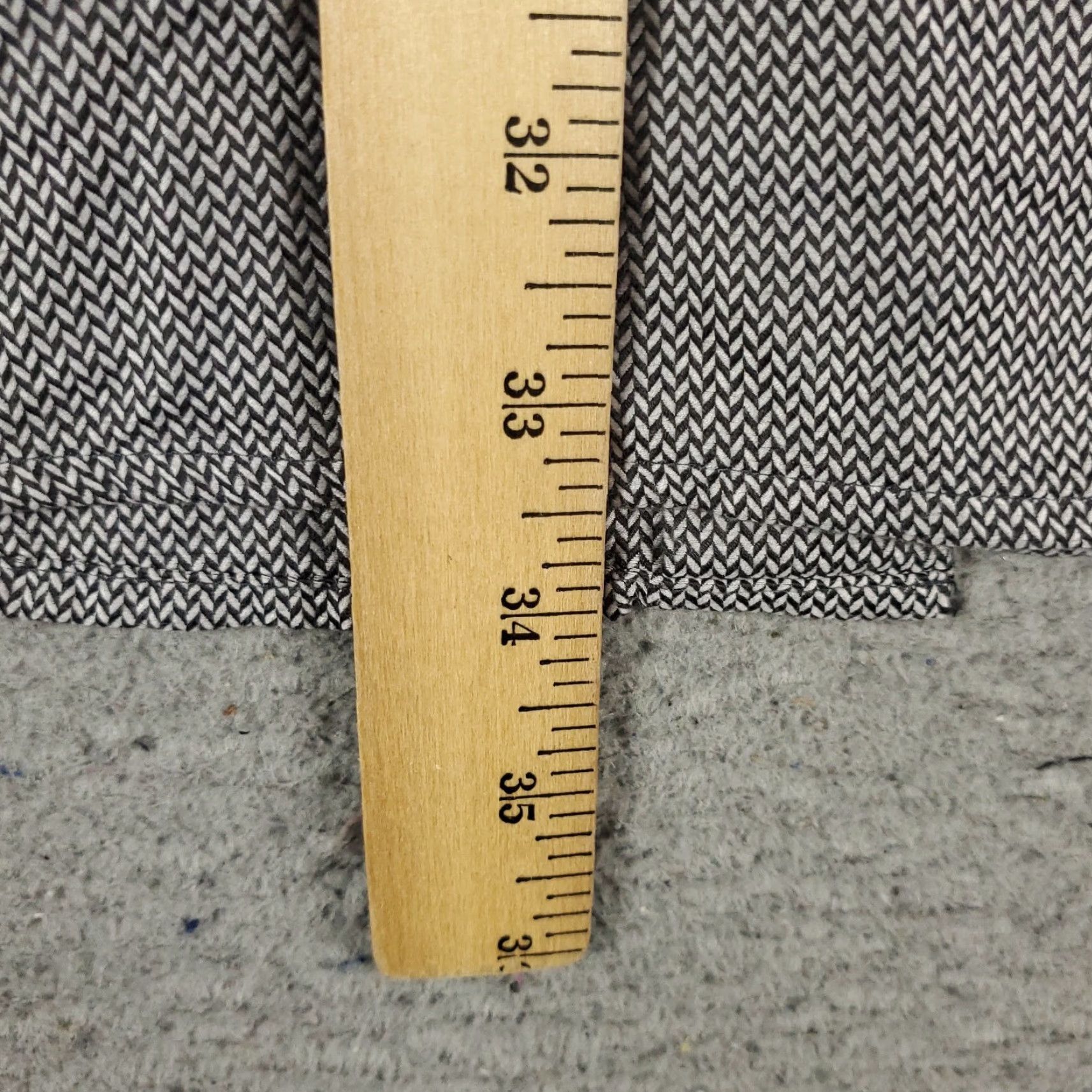 Robert Graham Robert Graham Shirt Mens 18.5 Gray Dress Button Up Long Sleeve non-iron Pockets Size 48R - 7 Thumbnail