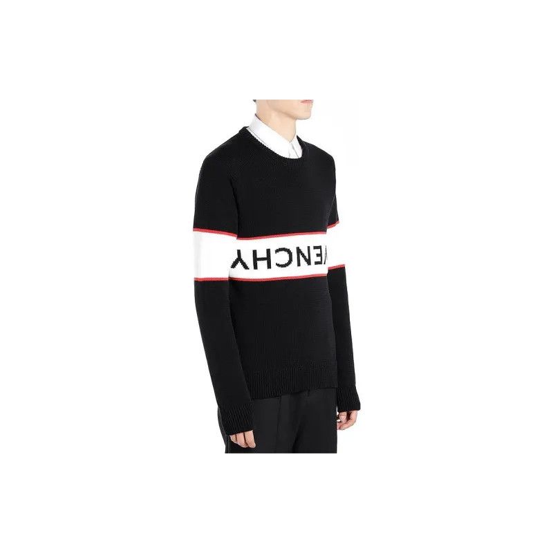 Givenchy o1srvl11e1224 Logo Crewneck Sweatshirt in Black Size US L / EU 52-54 / 3 - 4 Thumbnail