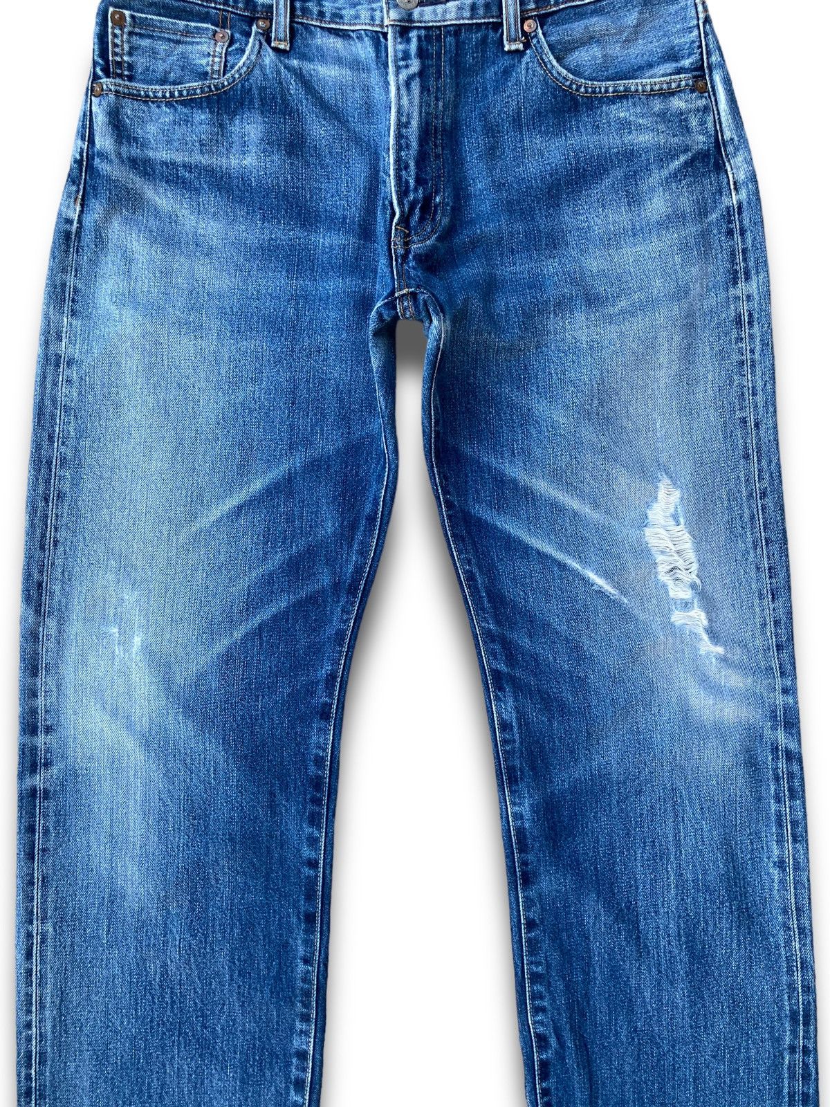 Jun Takahashi × Uniqlo Vintage Y2K Uniqlo Kaihara Jeans Straight Cut Size US 34 / EU 50 - 4 Thumbnail