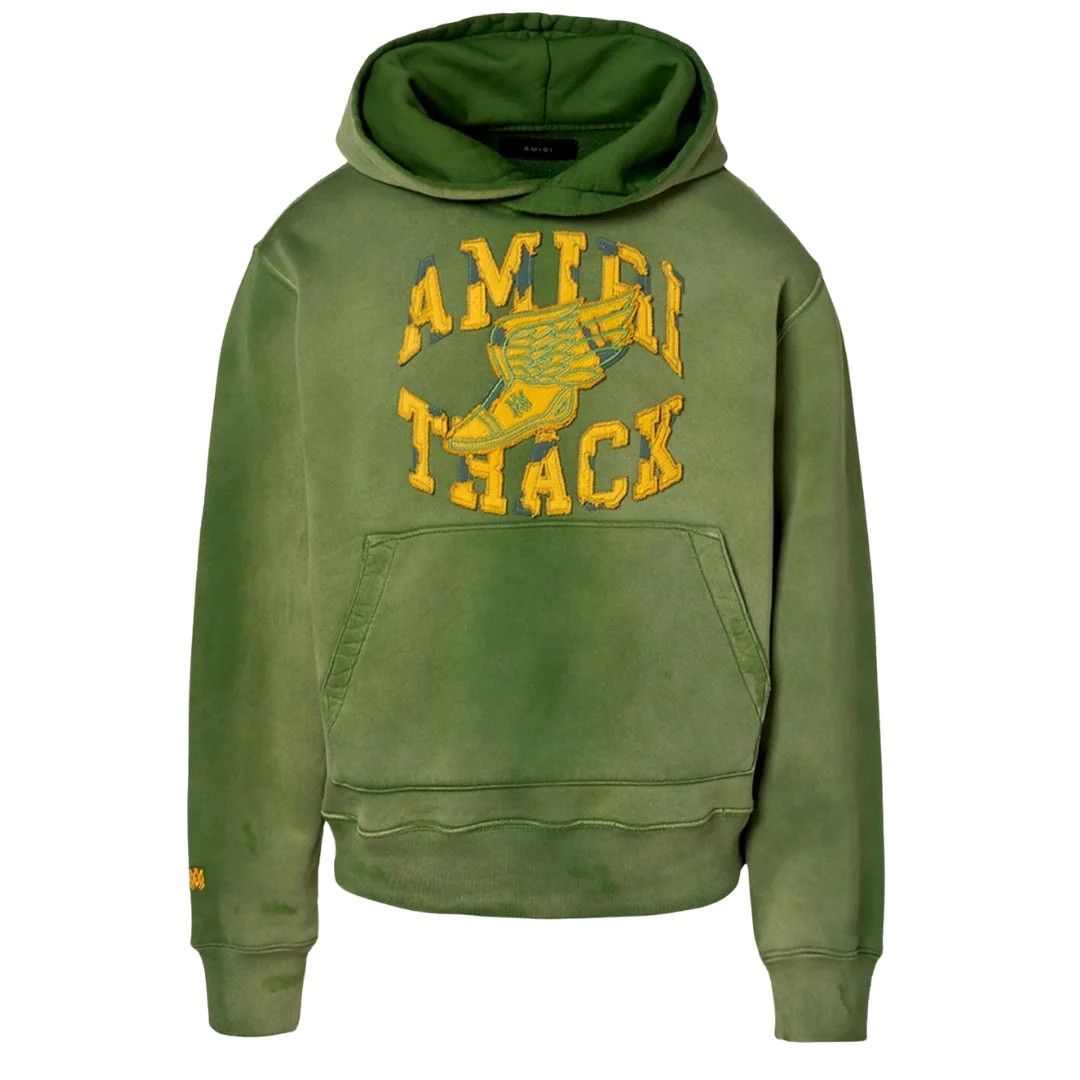 Amiri o1gr1nt0426 Track Hoodie in Green Size US XXL / EU 58 / 5 - 1 Thumbnail