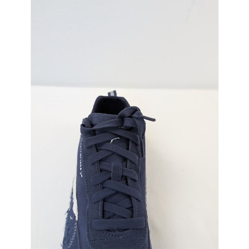 Balenciaga × Puma o1rshd1 Speedcat Destroyed Low Top Sneaker in Navy / White Size US 10 / EU 43 - 16 Thumbnail