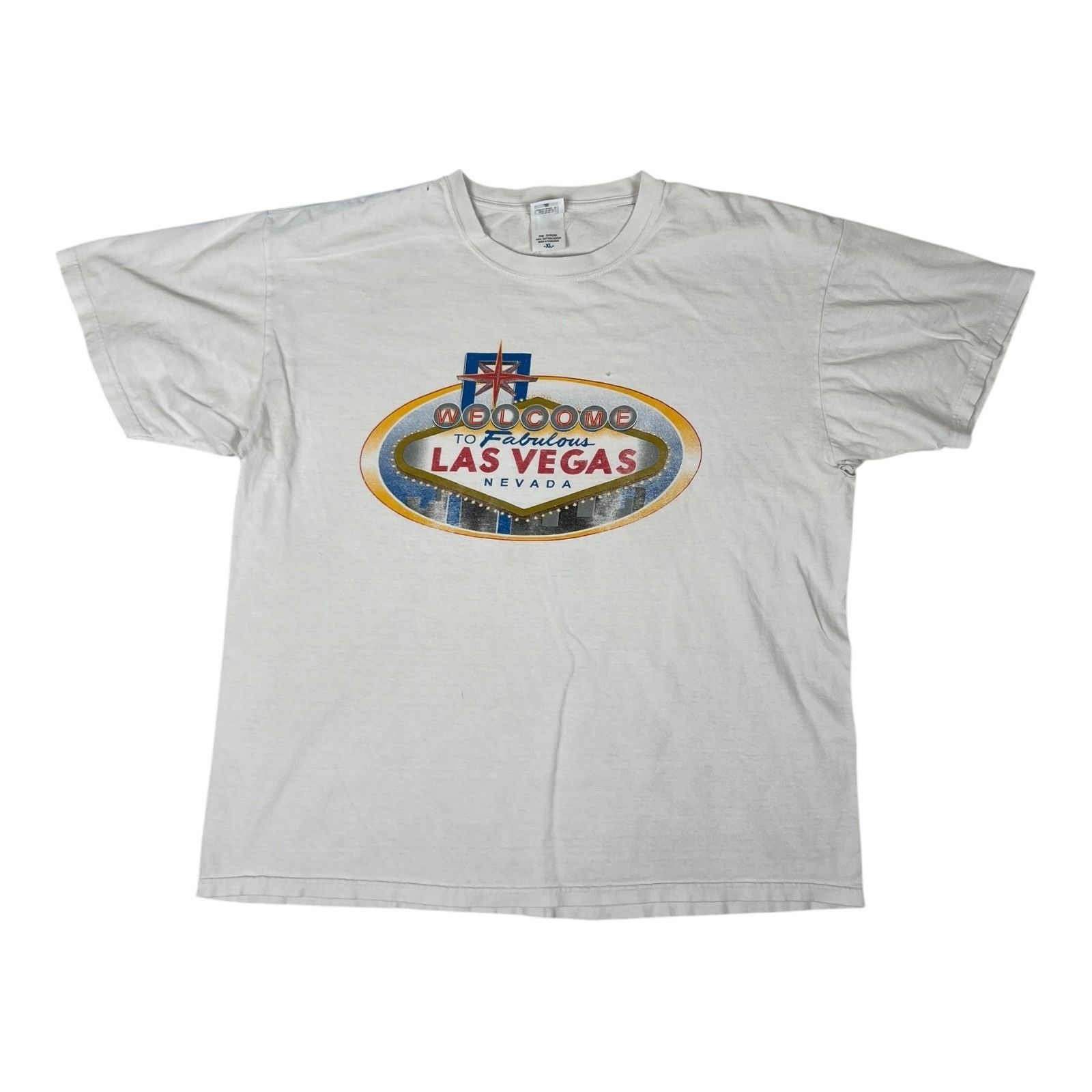 Anvil Vintage Las Vegas T-Shirt Size XL Souvenir "Welcome To Las V Size US XL / EU 56 / 4 - 1 Thumbnail