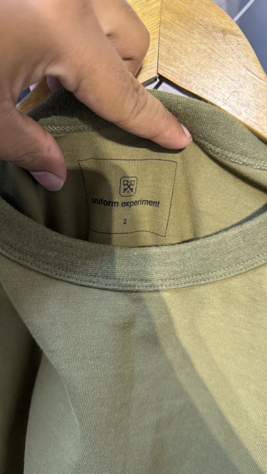 uniform experiment UNIFORM EXPERIMENT LONG SLEEVE TSHIRT GREEN Size US M / EU 48-50 / 2 - 10 Thumbnail