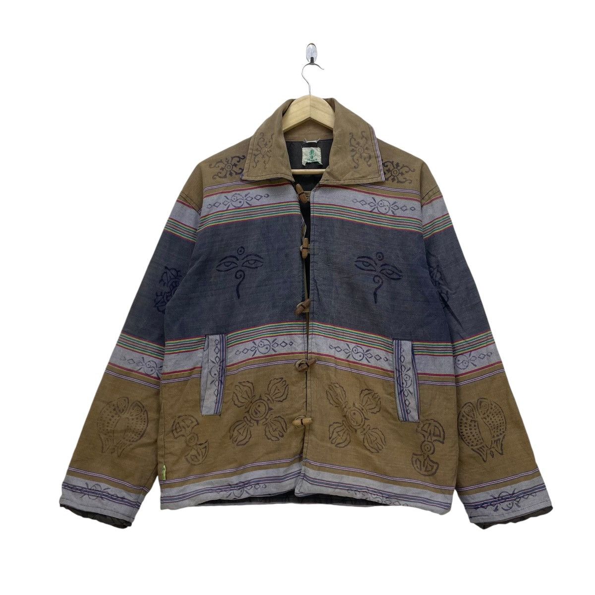 Japanese Brand 💥 Vintage SHANIT Toggles Button Cotton Jacket Size US M / EU 48-50 / 2 - 1 Thumbnail