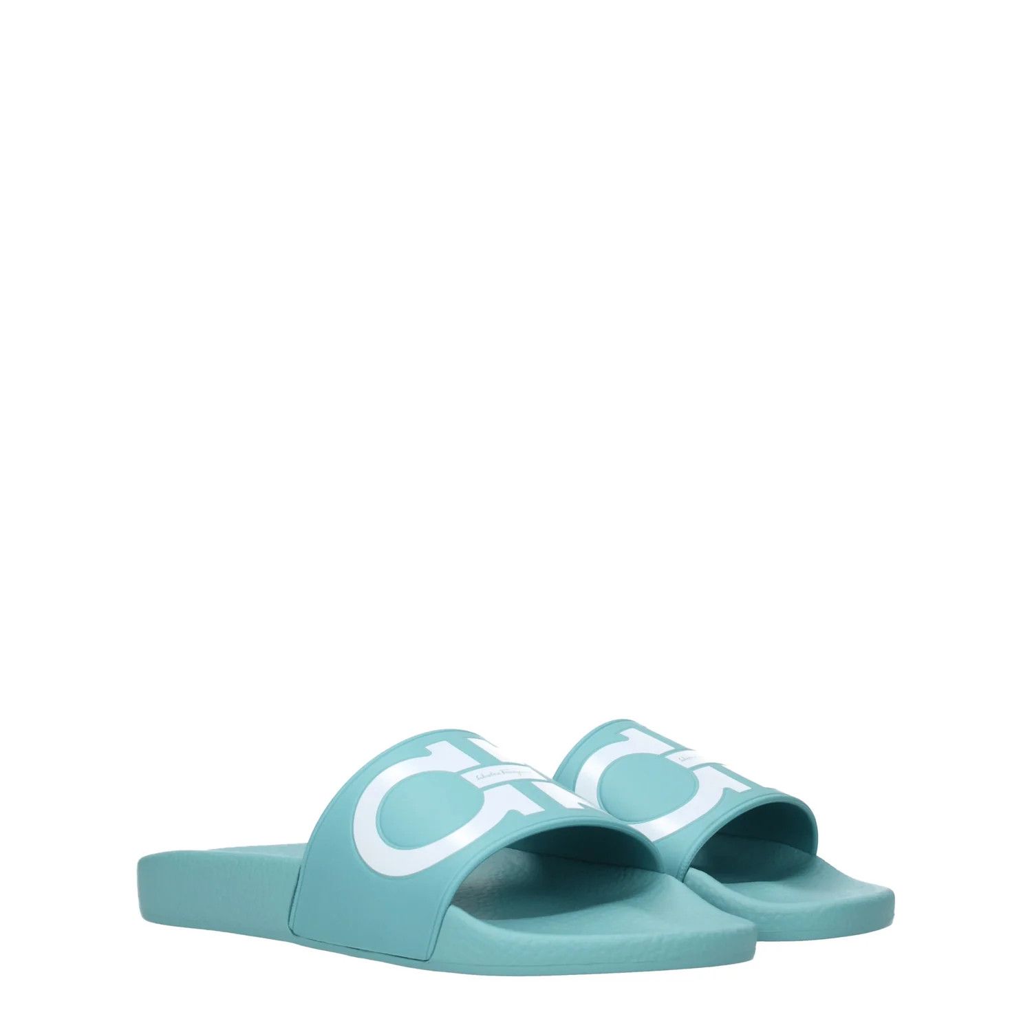 Salvatore Ferragamo ob1o1e1224 Rubber Slippers in Heavenly Size US 9 / IT 39 - 2 Thumbnail