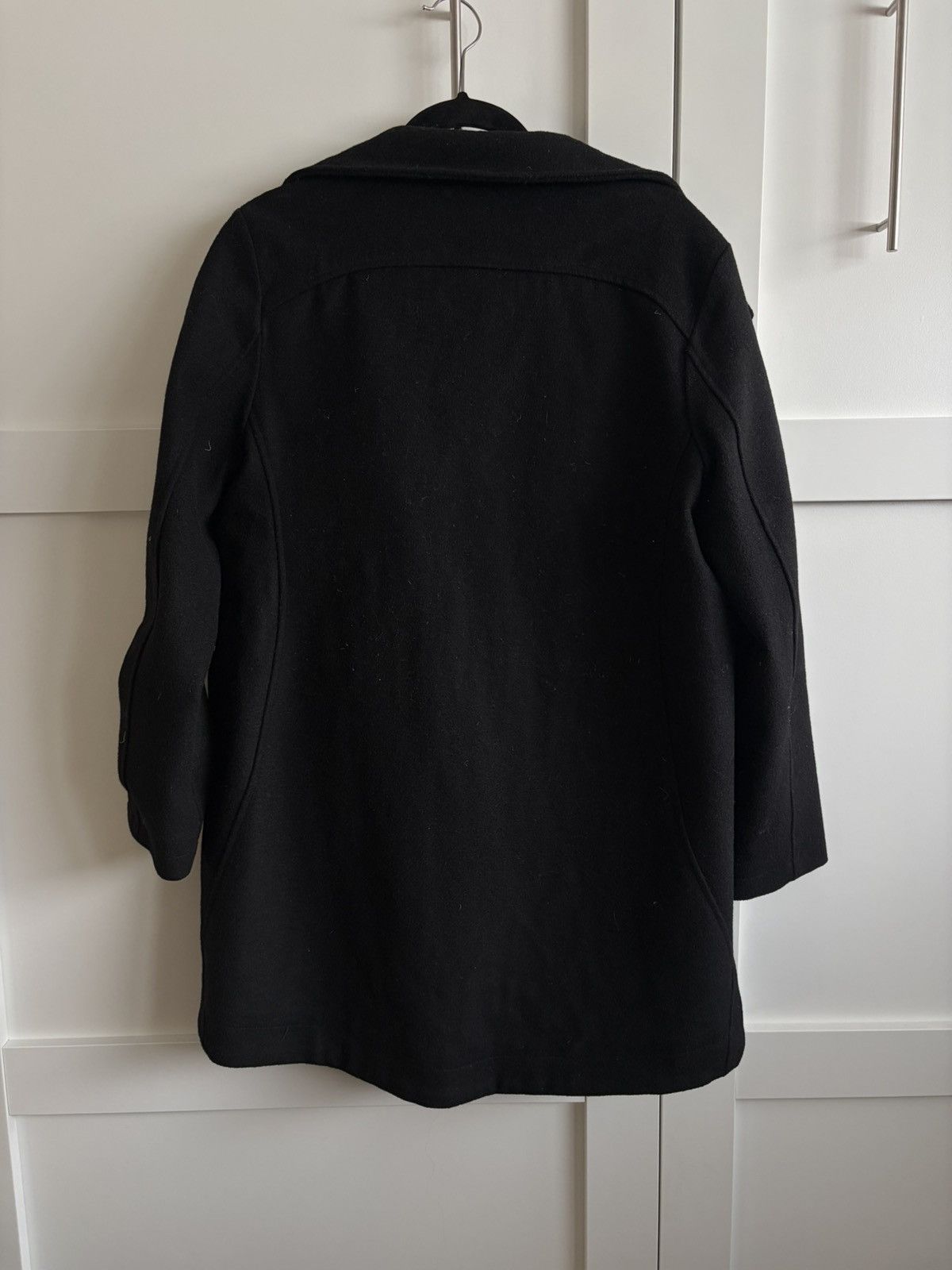 Pendleton Like-New Pendleton Black Heavy Wool Coat Size L / US 10 / IT 46 - 2 Thumbnail
