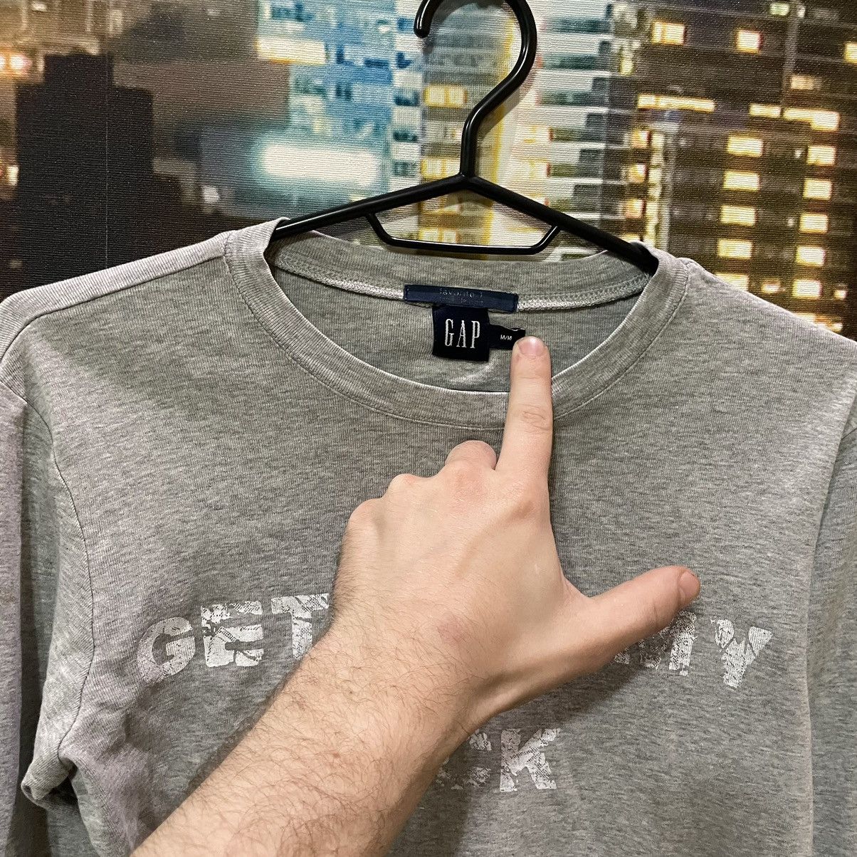 Gap OPIUM T SHIRT HUMOR GET OFF MY DICK PENIS SEX PORNSTAR 90s Size US M / EU 48-50 / 2 - 7 Thumbnail