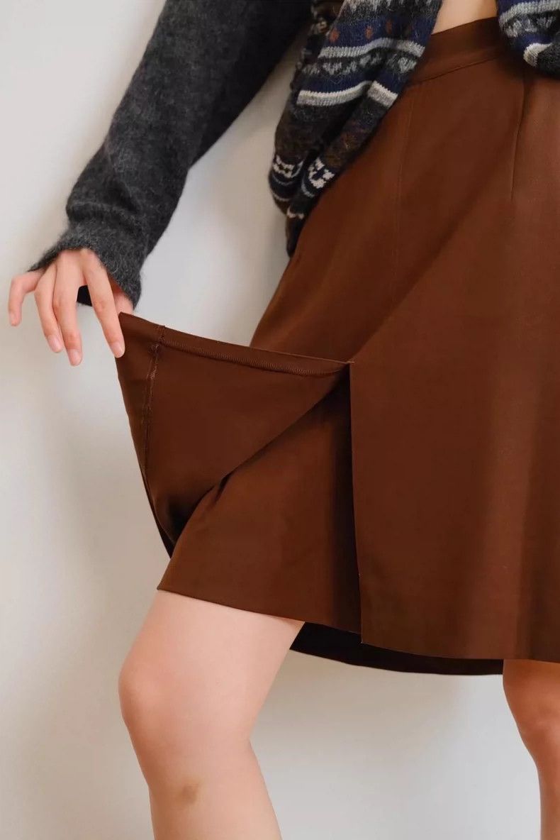 Kenzo KENZO size1 Chocolate mousse skirt pants Size 24" / US 00 / IT 34 - 4 Thumbnail