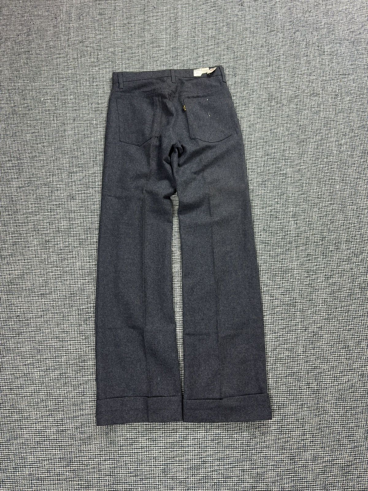 Levi's 60s big E Levi’s gray wool flares vintage hippie rare Size US 29 - 1 Thumbnail