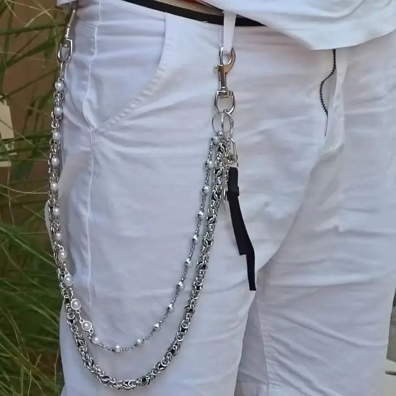 Japanese Brand 2 Layer Natural Echo Pearled Wallet Chain Size ONE SIZE - 5 Thumbnail