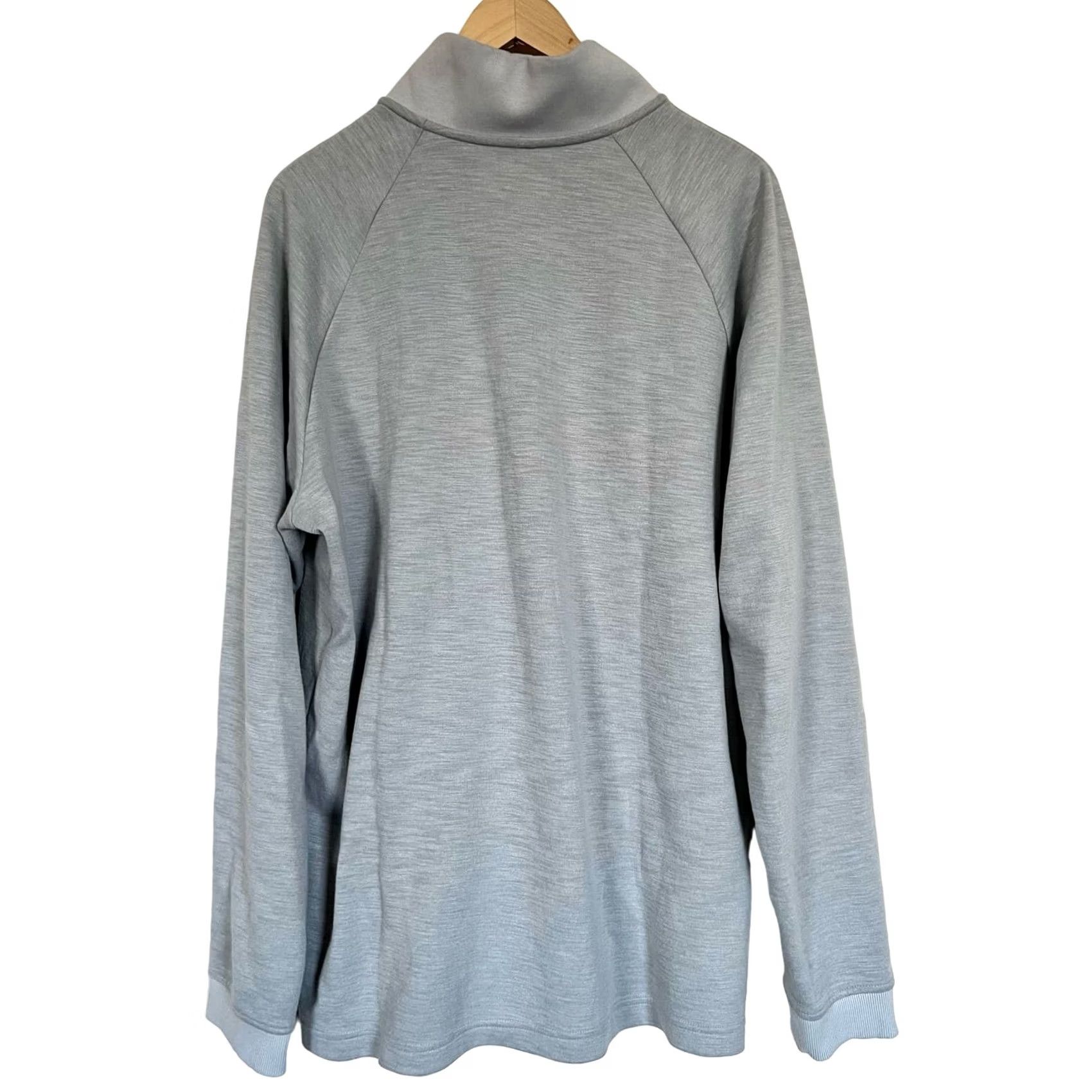 Under Armour Under Armour Mens Sweatshirt 1/2 Zip Front Pocket Gray Cotton Blend XXL Pullover Mock Neck Long Sleeve Sportswear Mens Size US XXL / EU 58 / 5 - 6 Thumbnail
