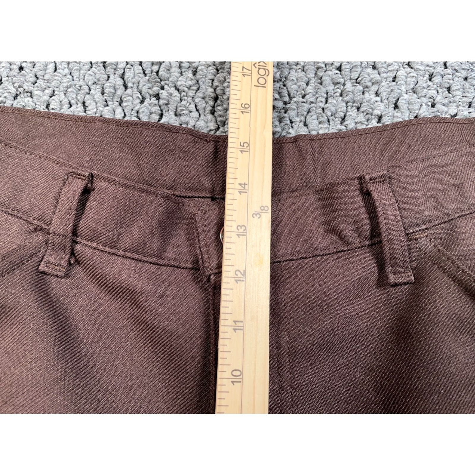 Levi's VINTAGE Levi's Pants Men's 38 x 27 Polyester Brown Zipper Scovill Black Tab Trousers Chino Straight Flat Front 80s Retro Mens Size US 38 / EU 54 - 6 Thumbnail