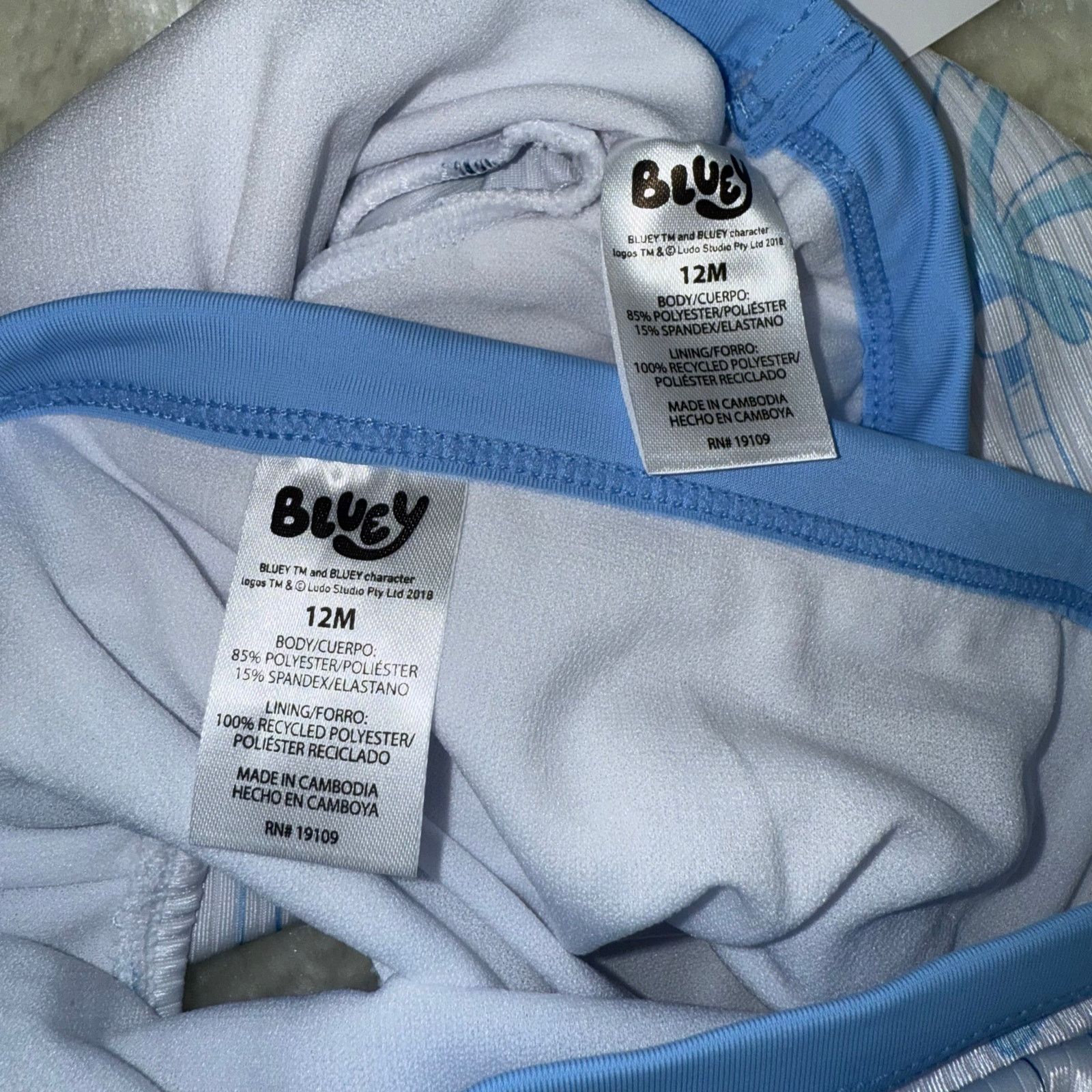Other NWT Bluey Girls 2-Piece Toddler Long Sleeve Summer Swimsuit Size ONE SIZE - 10 Thumbnail