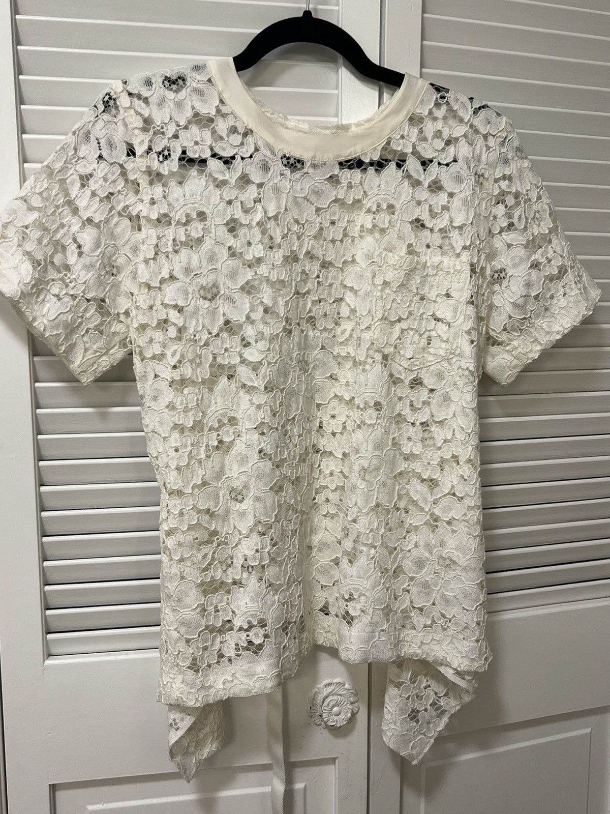 Sacai Sacai Lace Top Size L / US 10 / IT 46 - 1 Thumbnail