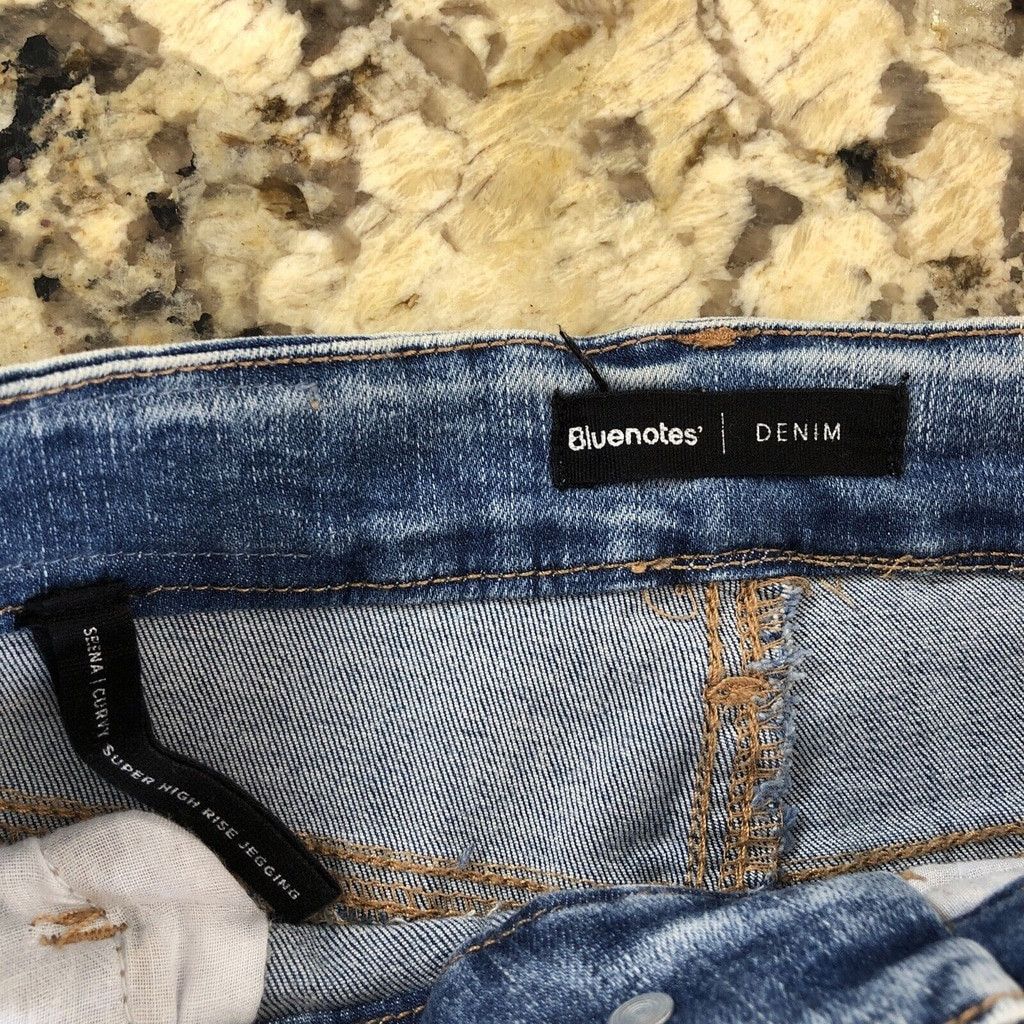 Other Bluenotes Women’s Denim Super High Rise Jegging Rips Grunge Size 26" / US 2 / IT 38 - 3 Thumbnail