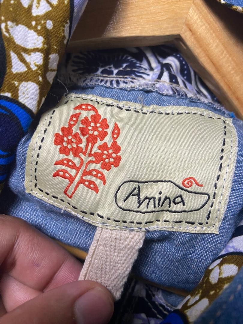 Japanese Brand Amina Brand Denim Ponco With Hood (177) Size US XXL / EU 58 / 5 - 3 Thumbnail