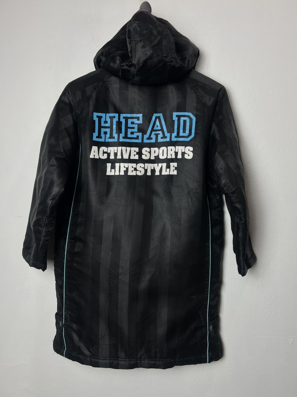 Japanese Brand Head Sports Bench Parka Grey Fleece Hooded Coat Size US M / EU 48-50 / 2 - 1 Thumbnail
