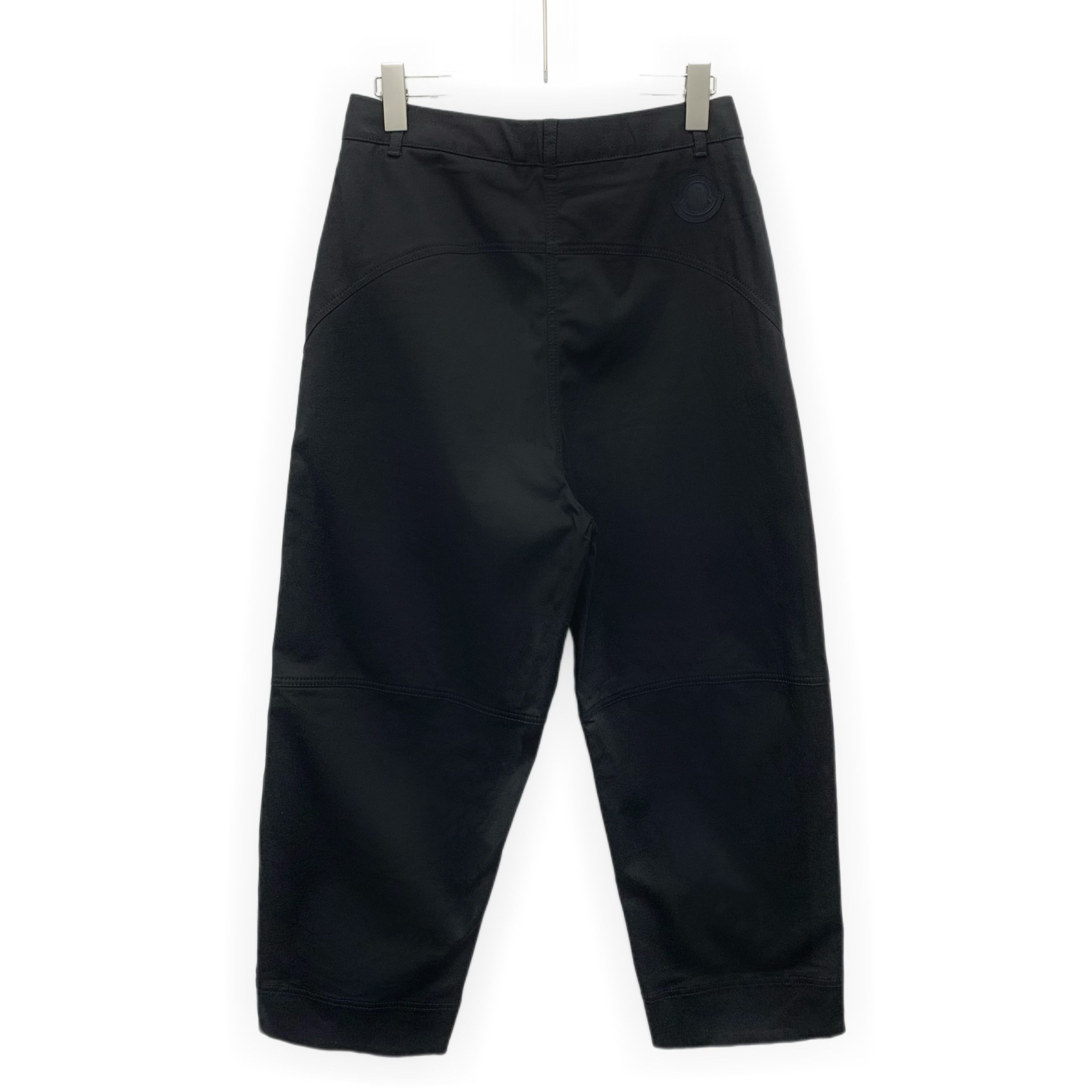 Moncler Moncler Logo Cotton Pants Black (42) Size US 26 / EU 42 - 2 Thumbnail