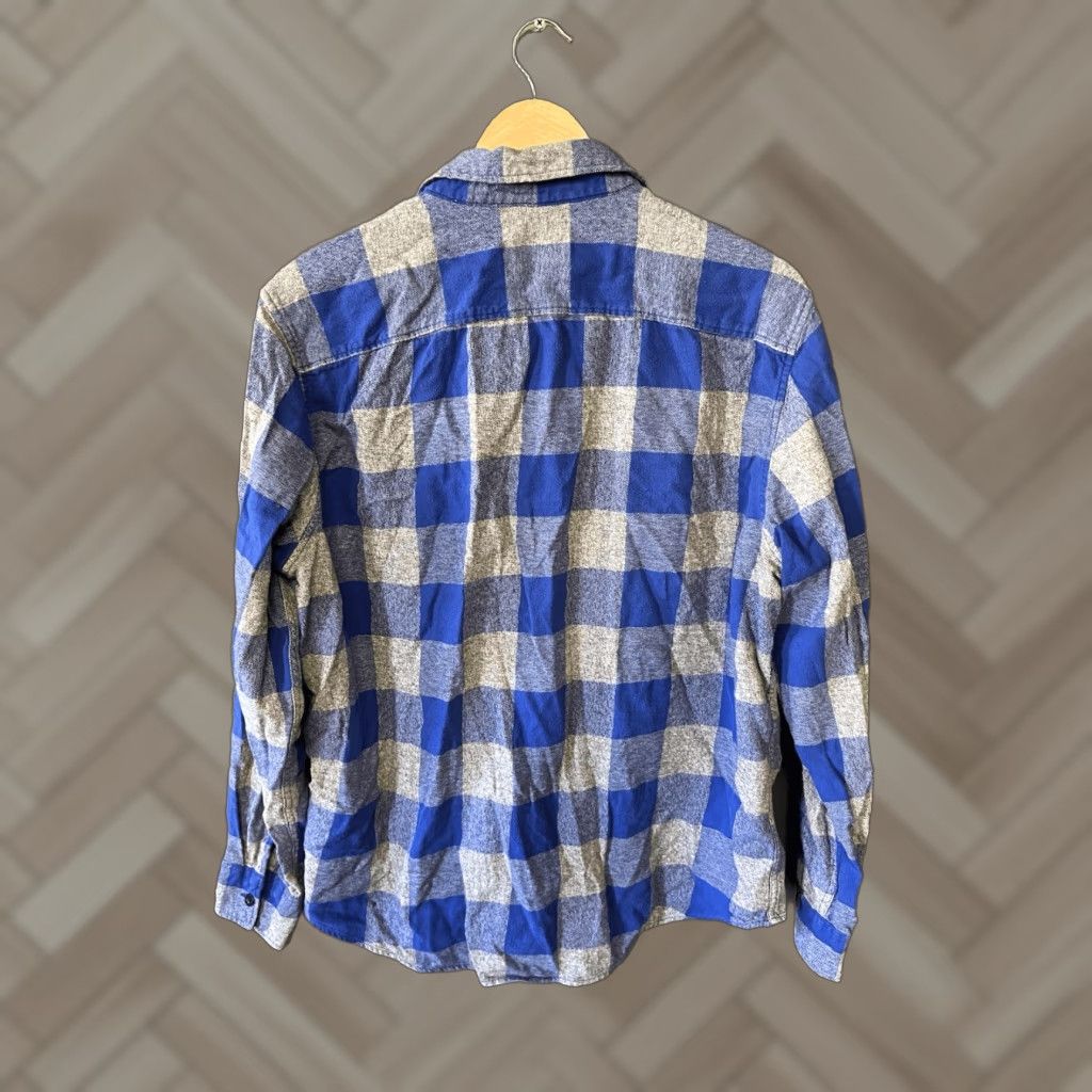 American Eagle Outfitters VINTAGE American Eagle Mens Blue Checkered Long Sleeve Button Up Flannel XL Size US XL / EU 56 / 4 - 1 Thumbnail