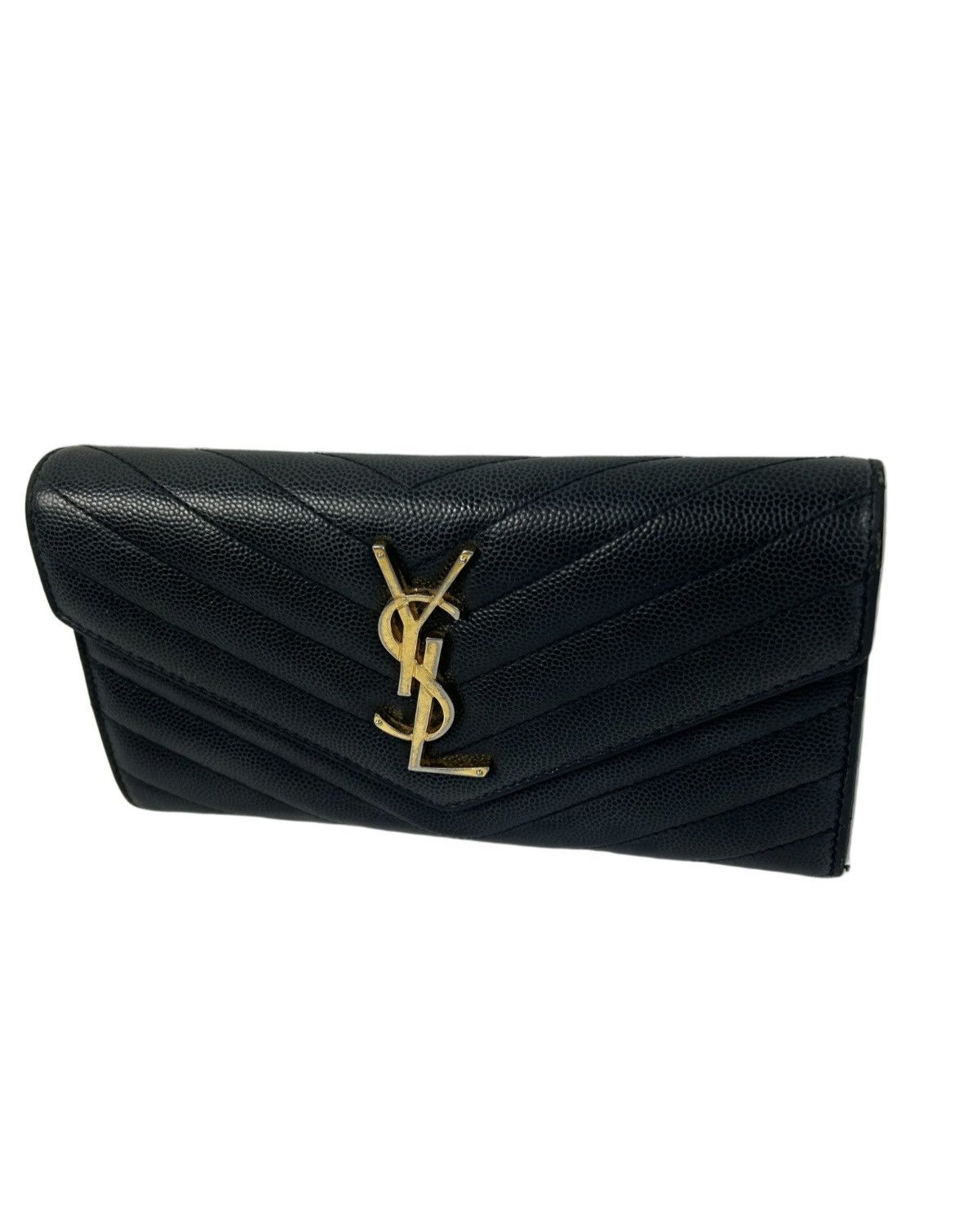Yves Saint Laurent Yves Saint Laurent Leather Long Wallet Size ONE SIZE - 1 Thumbnail