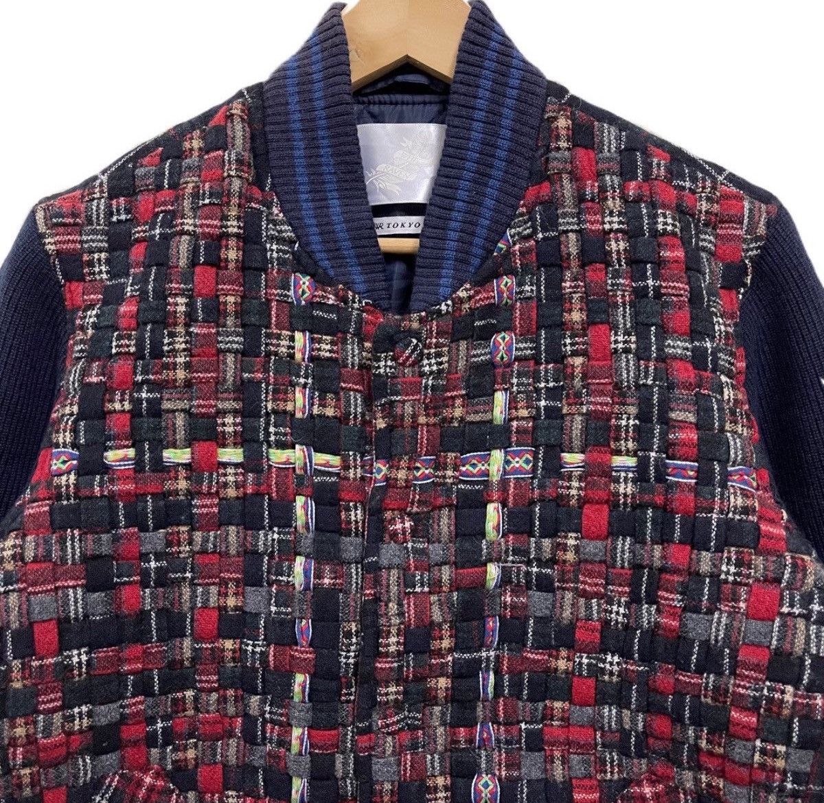 Beauty Beast White Raven Tokyo Jacket Wool Sashiko Kapital Inspired Size US L / EU 52-54 / 3 - 3 Thumbnail