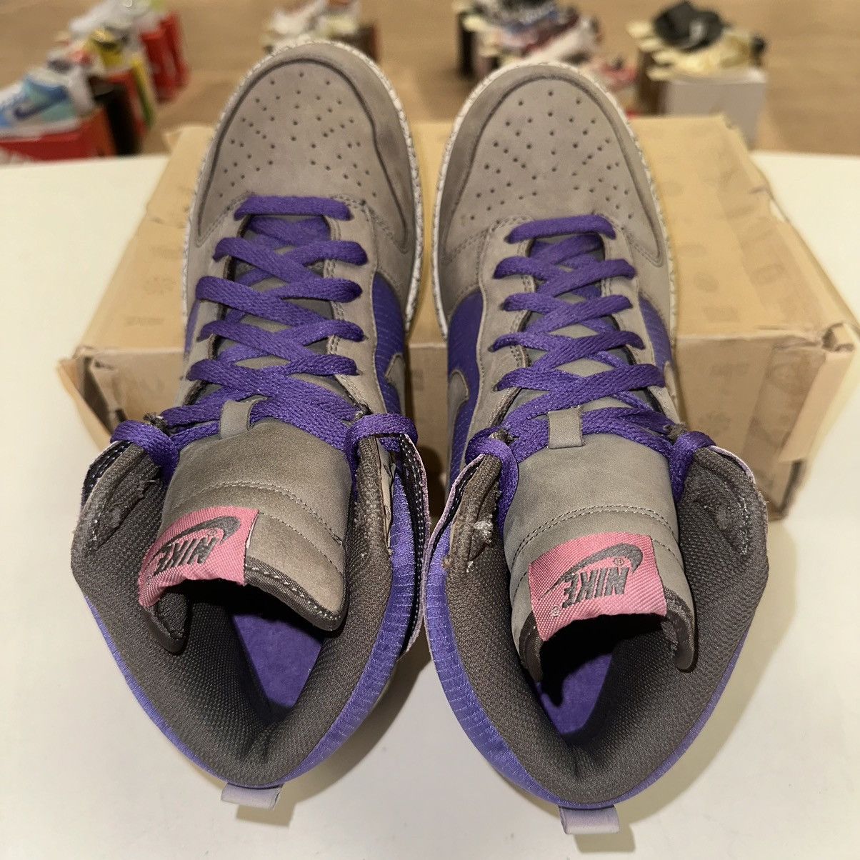 Nike Nike Dunk High SB Premium Earthquake Size 10.5 US Purple Size US 10.5 / EU 43-44 - 4 Thumbnail