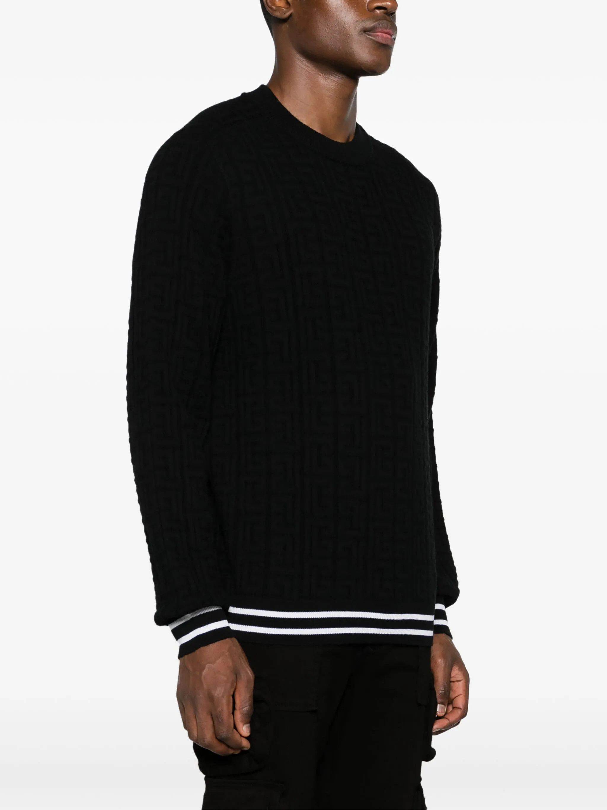 Balmain o1loc1c1125 Sweaters in Black Size US M / EU 48-50 / 2 - 3 Thumbnail
