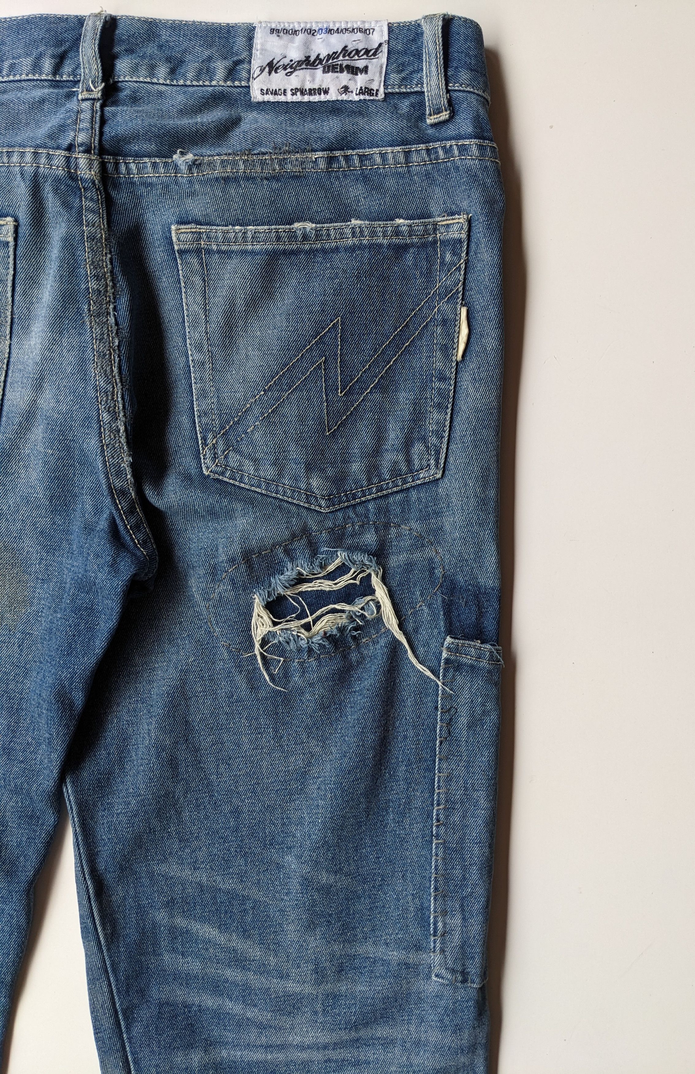 Jean × Neighborhood Neighborhood distressed ripped jean Size US 34 / EU 50 - 9 Thumbnail