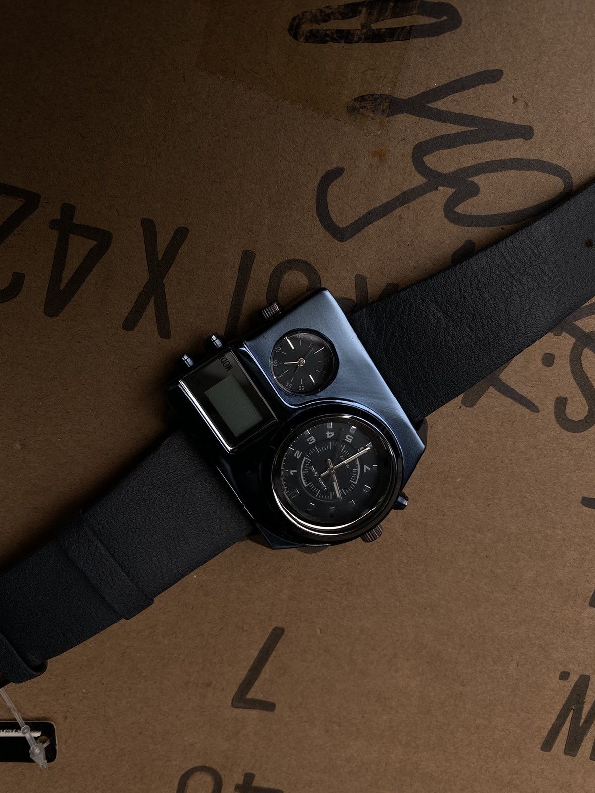 Vintage Futuristic Alberto Kavalli Unique Digital-Analog Watch Size ONE SIZE - 6 Thumbnail