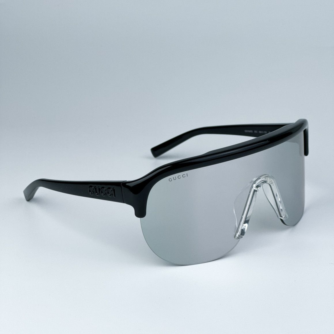 Gucci NEW Gucci GG1645S 003 Mirrored Unisex Mask Sunglasses Size ONE SIZE - 8 Thumbnail