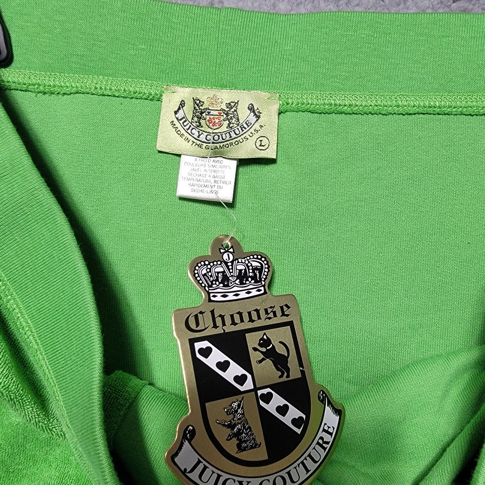 Juicy Couture Vintage Juicy Couture Terry Cloth Mini Skirt Green Sz L NWT Size 34" / US 12 / IT 48 - 5 Thumbnail