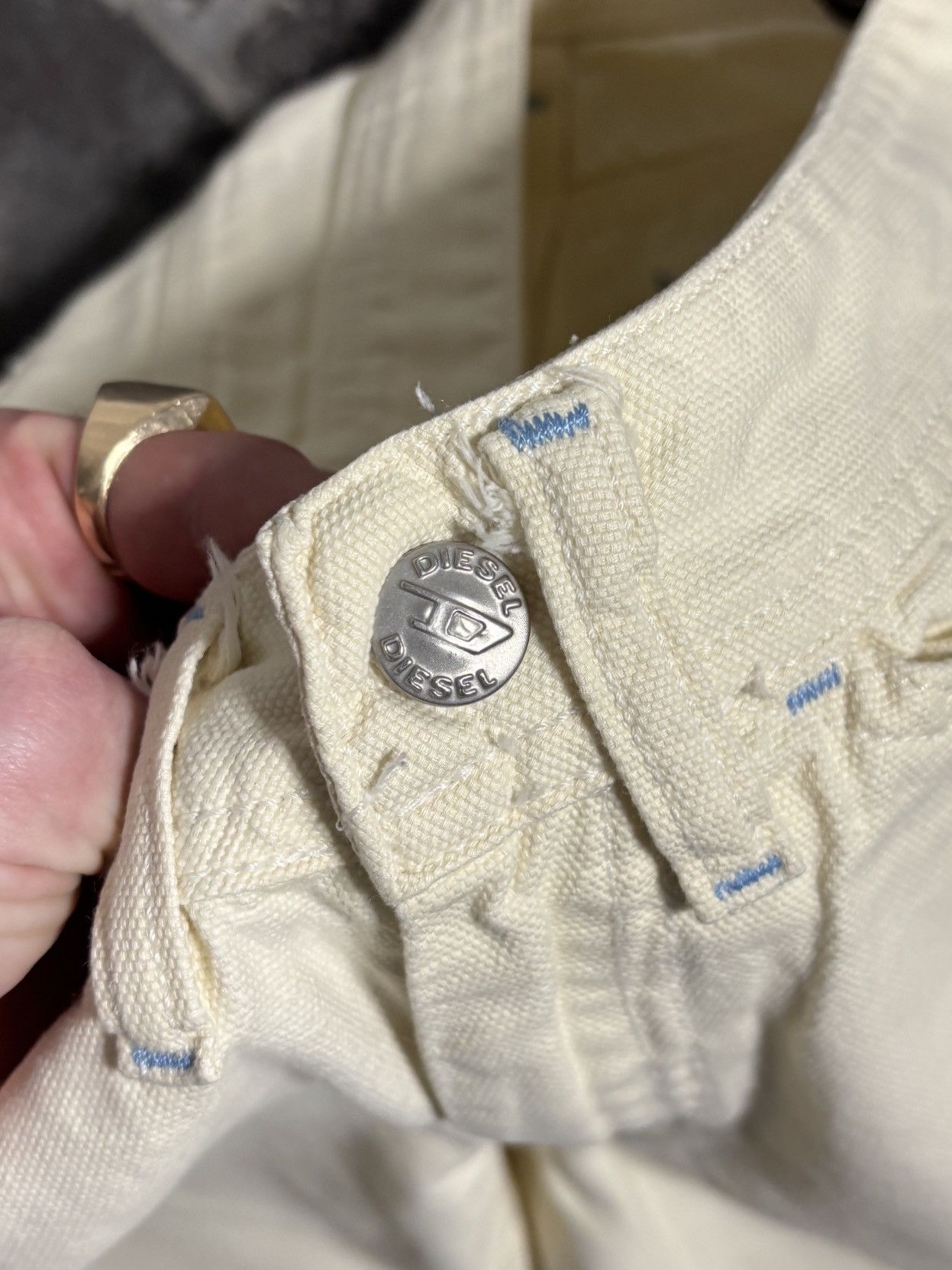 Diesel Vintage Diesel Jeans Off White Denim Made in Italy Walling Size 26" / US 2 / IT 38 - 6 Thumbnail