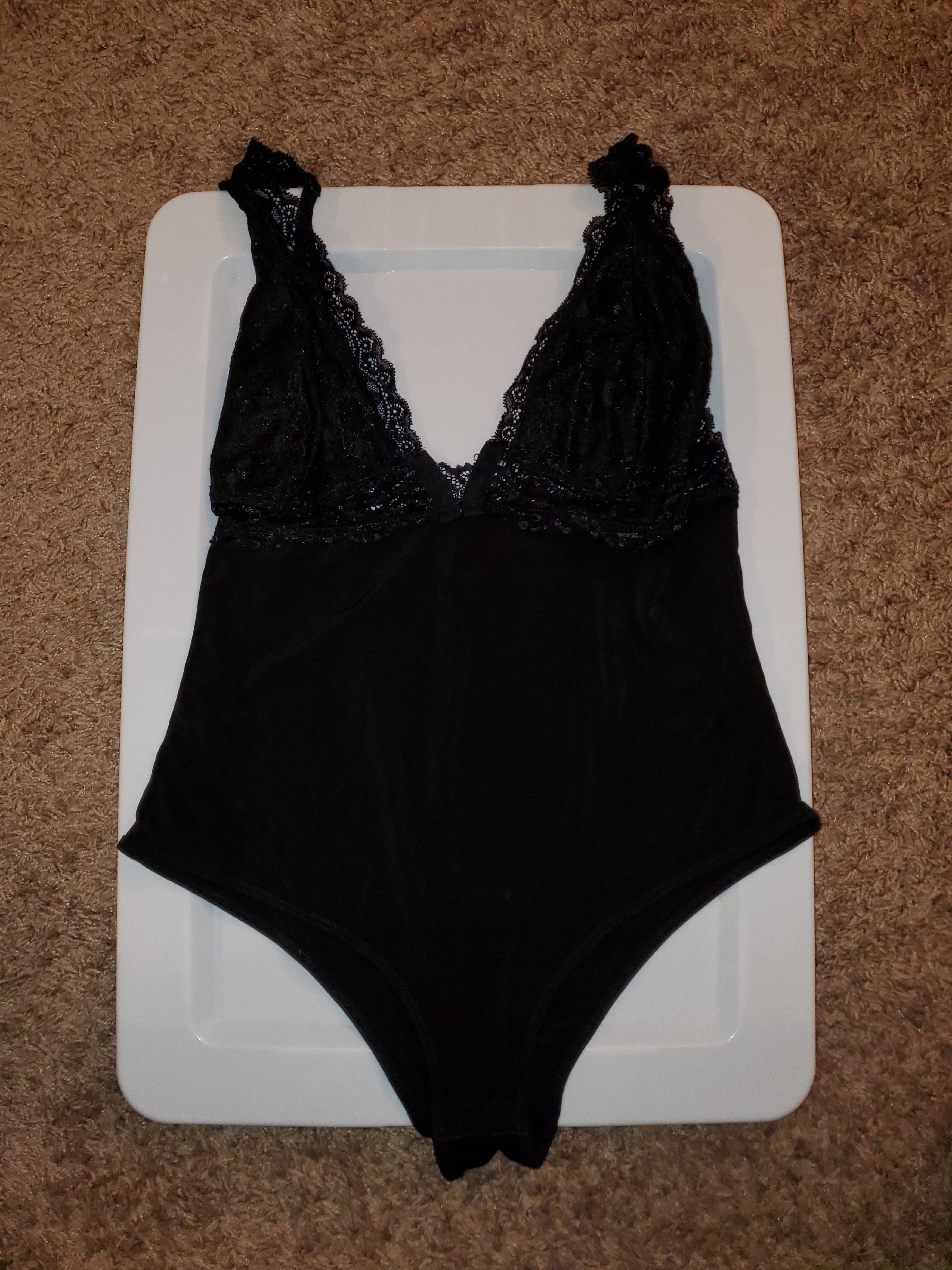 Other Brand New Black Bodysuit w/ Lace Details (size XL) Size XL / US 12-14 / IT 48-50 - 10 Thumbnail