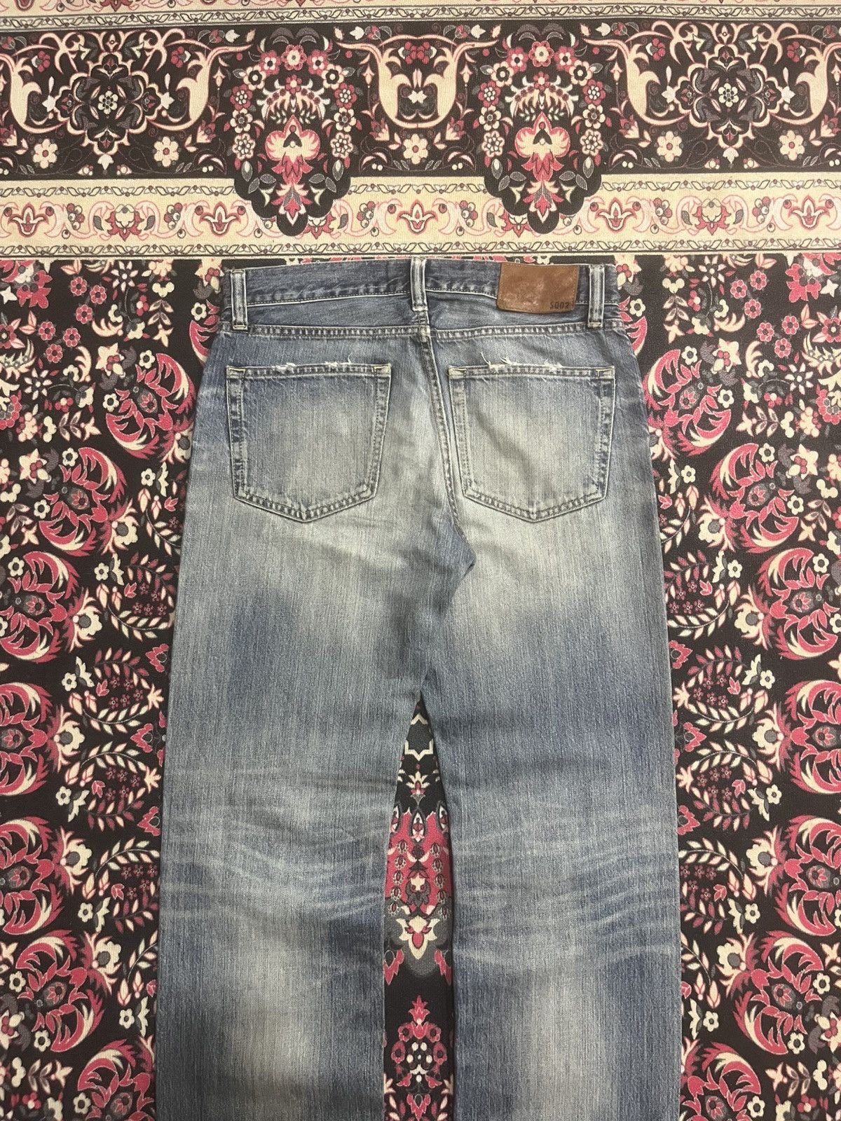 Jil Sander × Uniqlo Uniqlo Faded Washed Distressed Regular Straight Jeans Size US 31 - 6 Thumbnail