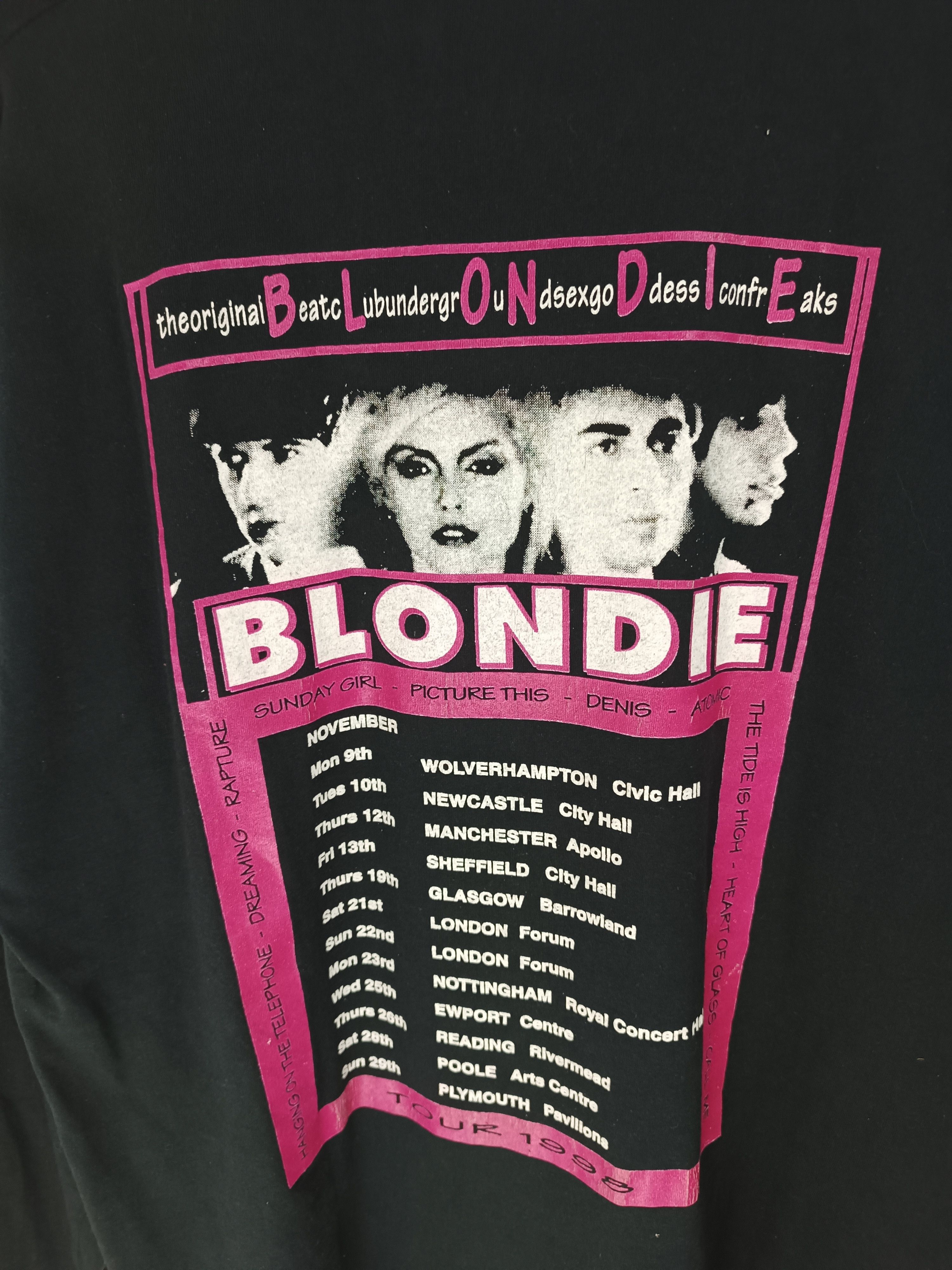 Band Tees RARE🔥VINTAGE 90'S BLONDIE TOUR TEE debbie abba patti bjork Size US XL / EU 56 / 4 - 15 Thumbnail