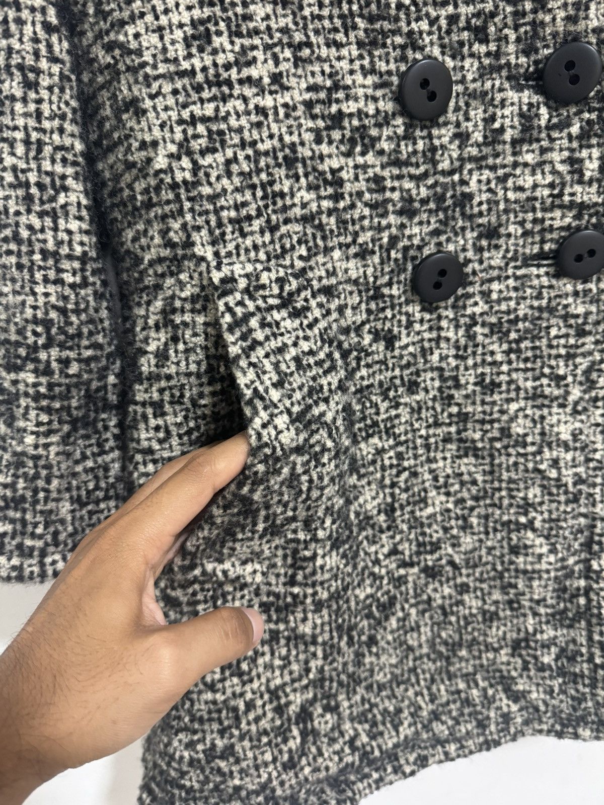 Designer × Vintage × Yves Saint Laurent Yves Saint Laurent Wool Knitted Jacket Size US S / EU 44-46 / 1 - 3 Thumbnail