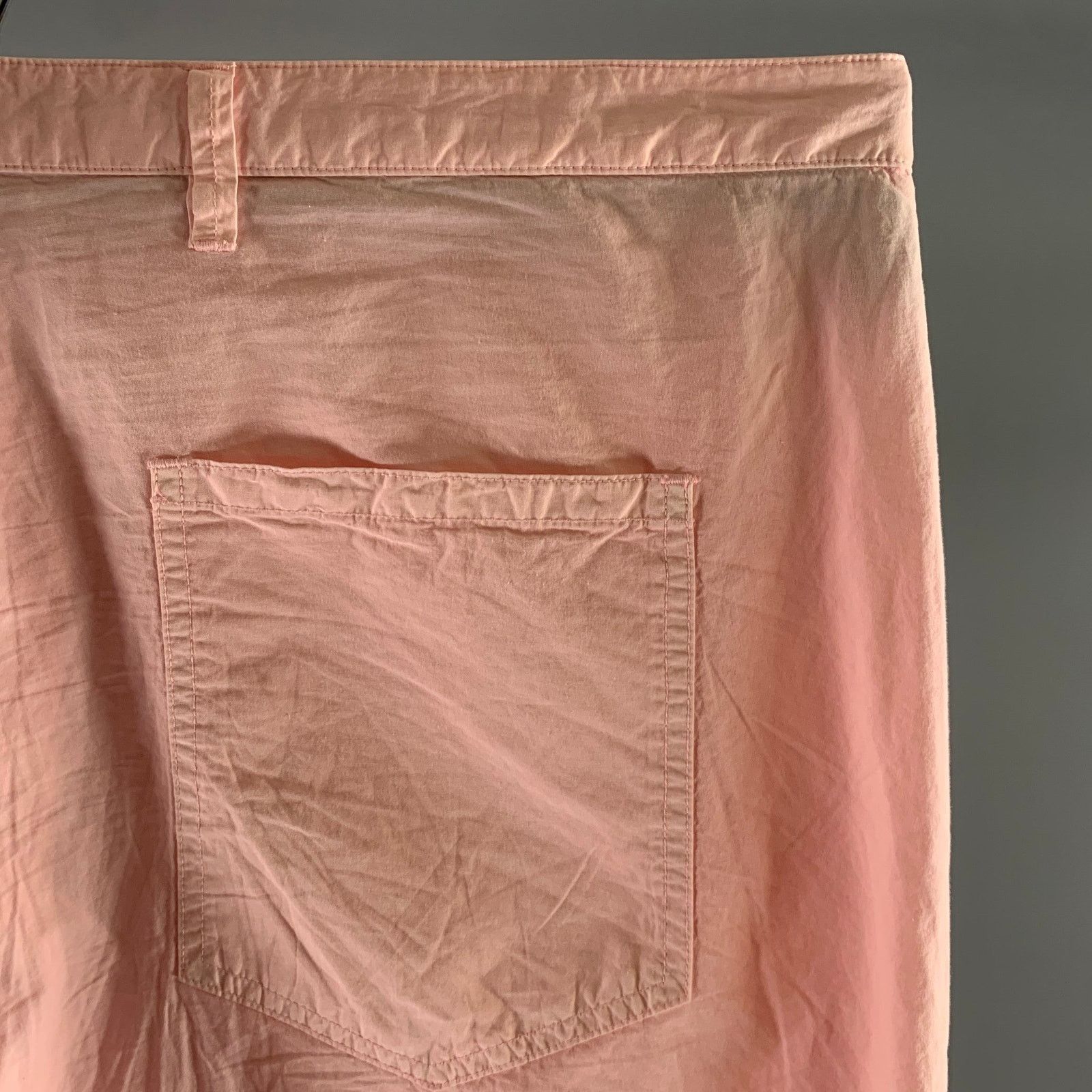Other WRITE + DOYLE Size 38 Pink Cotton Pleated Wide-leg Pants Size US 38 / EU 54 - 3 Thumbnail
