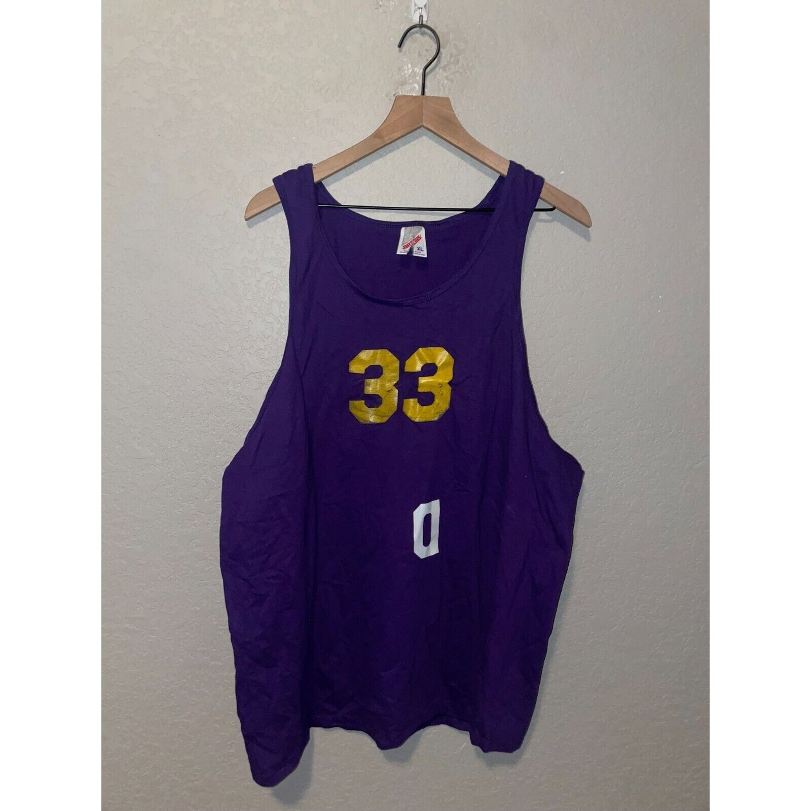 Jerzees Vintage Sleeveless Purple Shirt Jerzees Tank Tee VTG XL 90s Size US XL / EU 56 / 4 - 1 Thumbnail