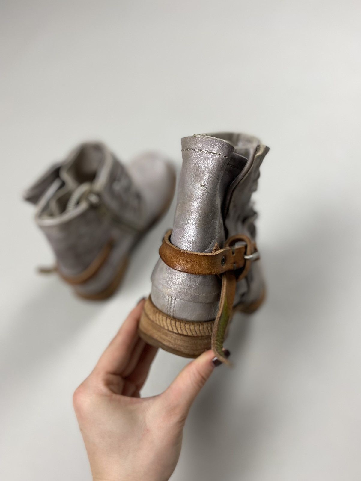 A.S.98 A.S. 98 ladies avant-garde ankle combat boots shoes size 37 Size US 7 / IT 37 - 21 Thumbnail