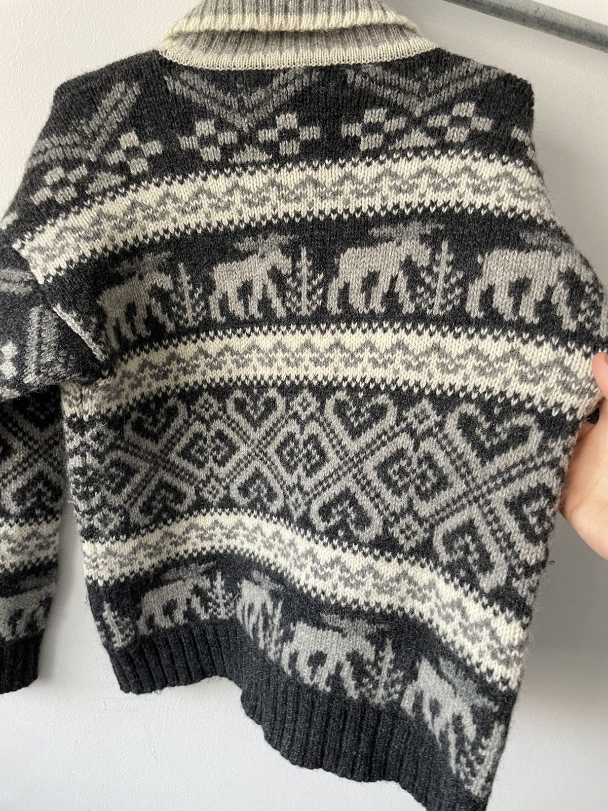 Eddie Bauer Vintage 1992 Eddie Bauer Moose Turtleneck Knit Sweater Size US L / EU 52-54 / 3 - 10 Thumbnail