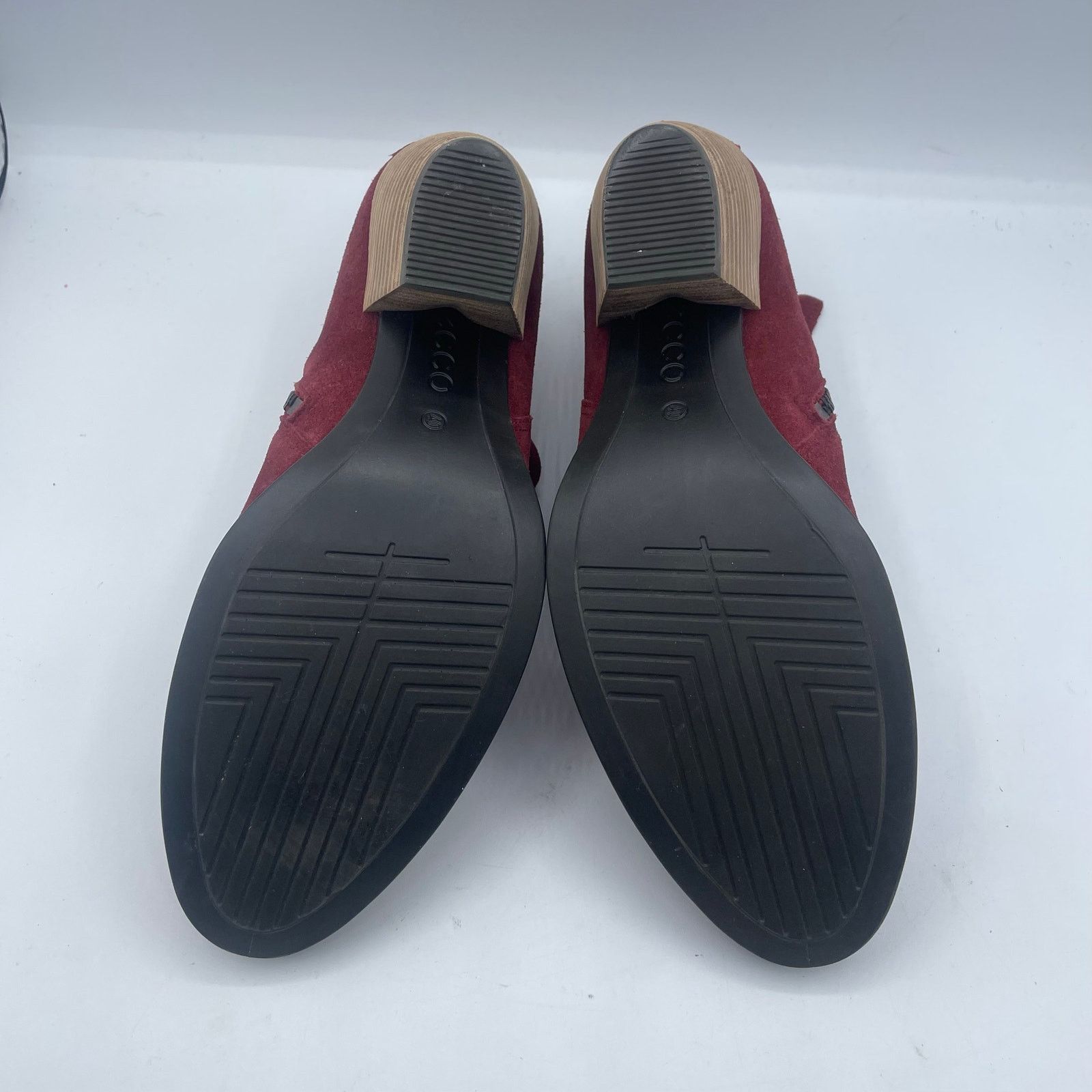 Ecco Ecco Shape 55 Western Ankle Boots Bootie Red Suede Womens 40 Size US 9 / IT 39 - 8 Thumbnail