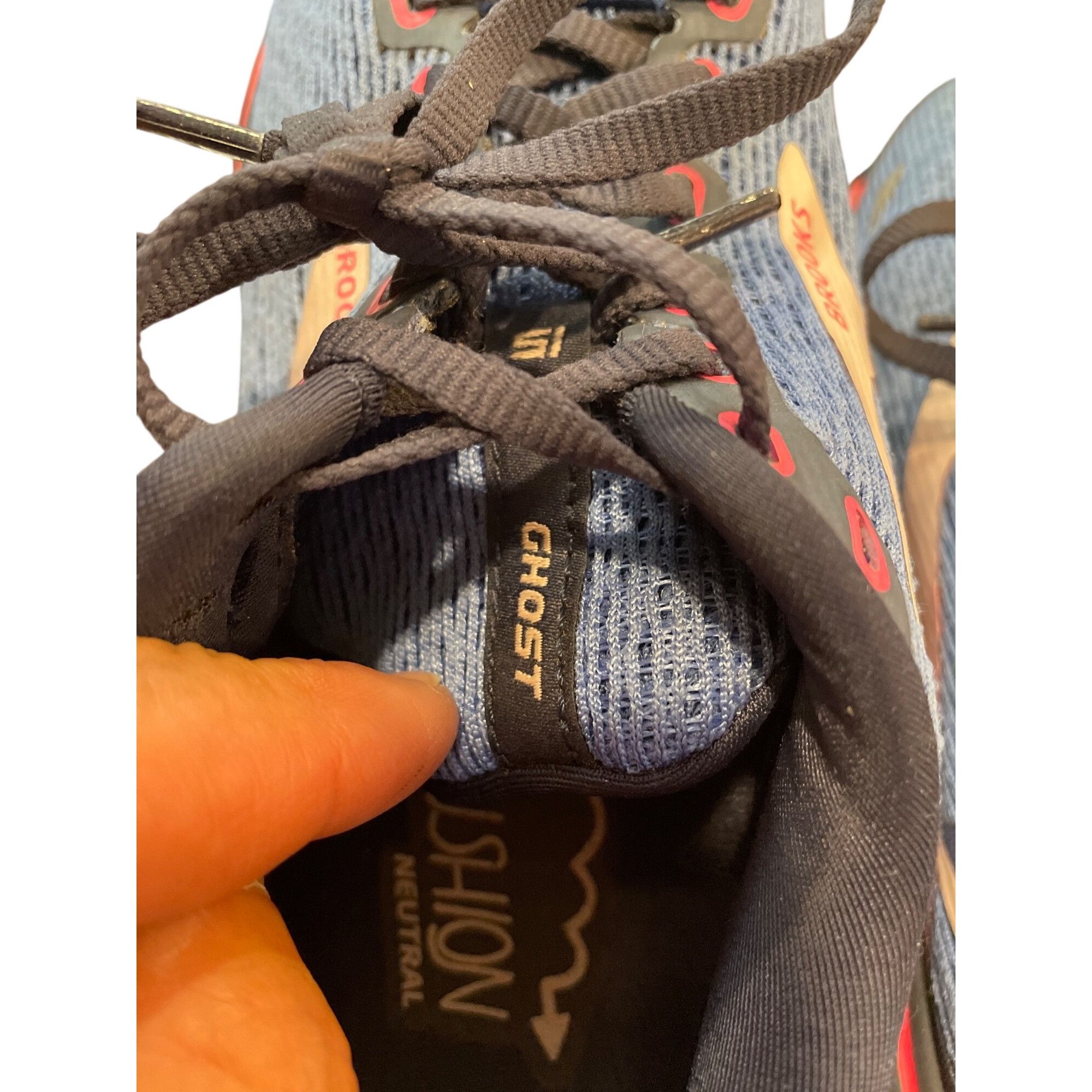 Brooks Brooks Ghost 15 wms blue pink low top walk running sneakers Size US 7 / IT 37 - 14 Thumbnail