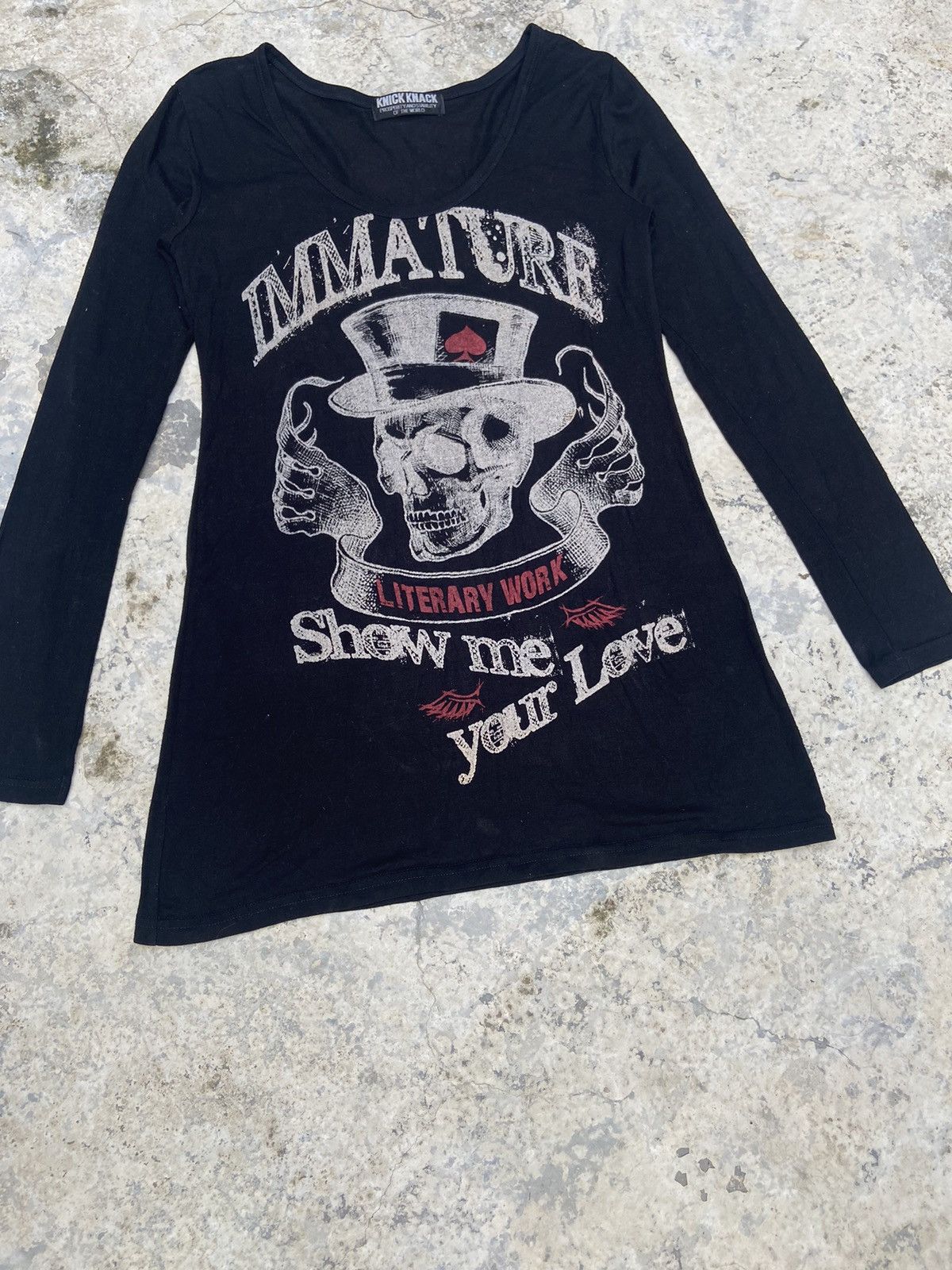 If Six Was Nine 2000s knick knack ifsixwasnine skull long sleeve Size M / US 6-8 / IT 42-44 - 5 Thumbnail